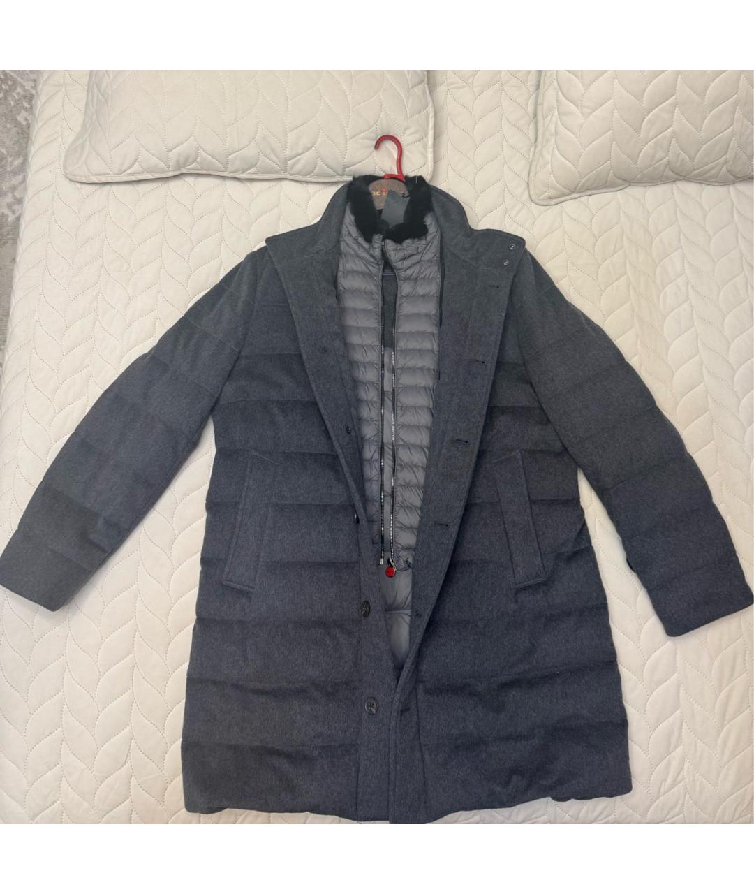 KITON Серая шерстяная куртка, фото 7