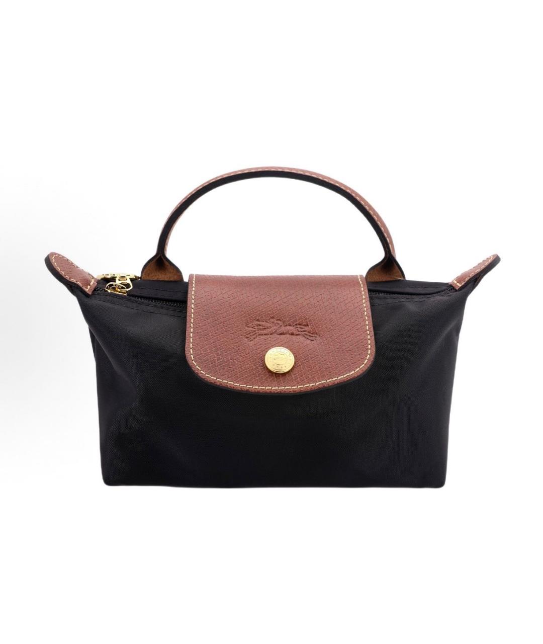 LONGCHAMP Черная сумка с короткими ручками, фото 7