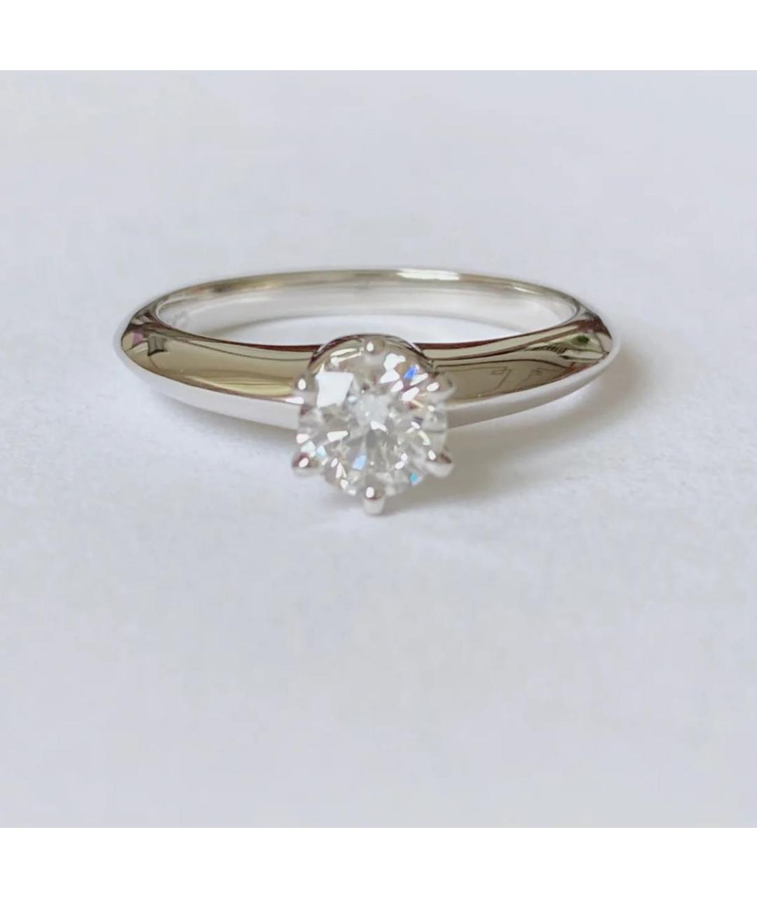 TIFFANY&CO Серебряное платиновое кольцо, фото 2