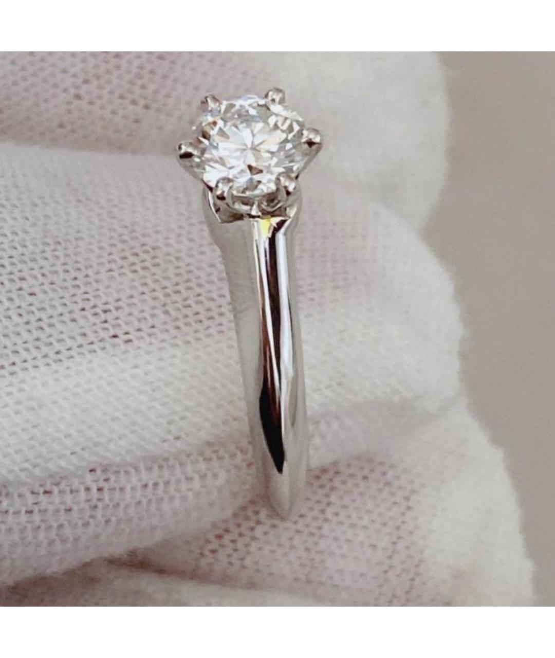 TIFFANY&CO Серебряное платиновое кольцо, фото 3