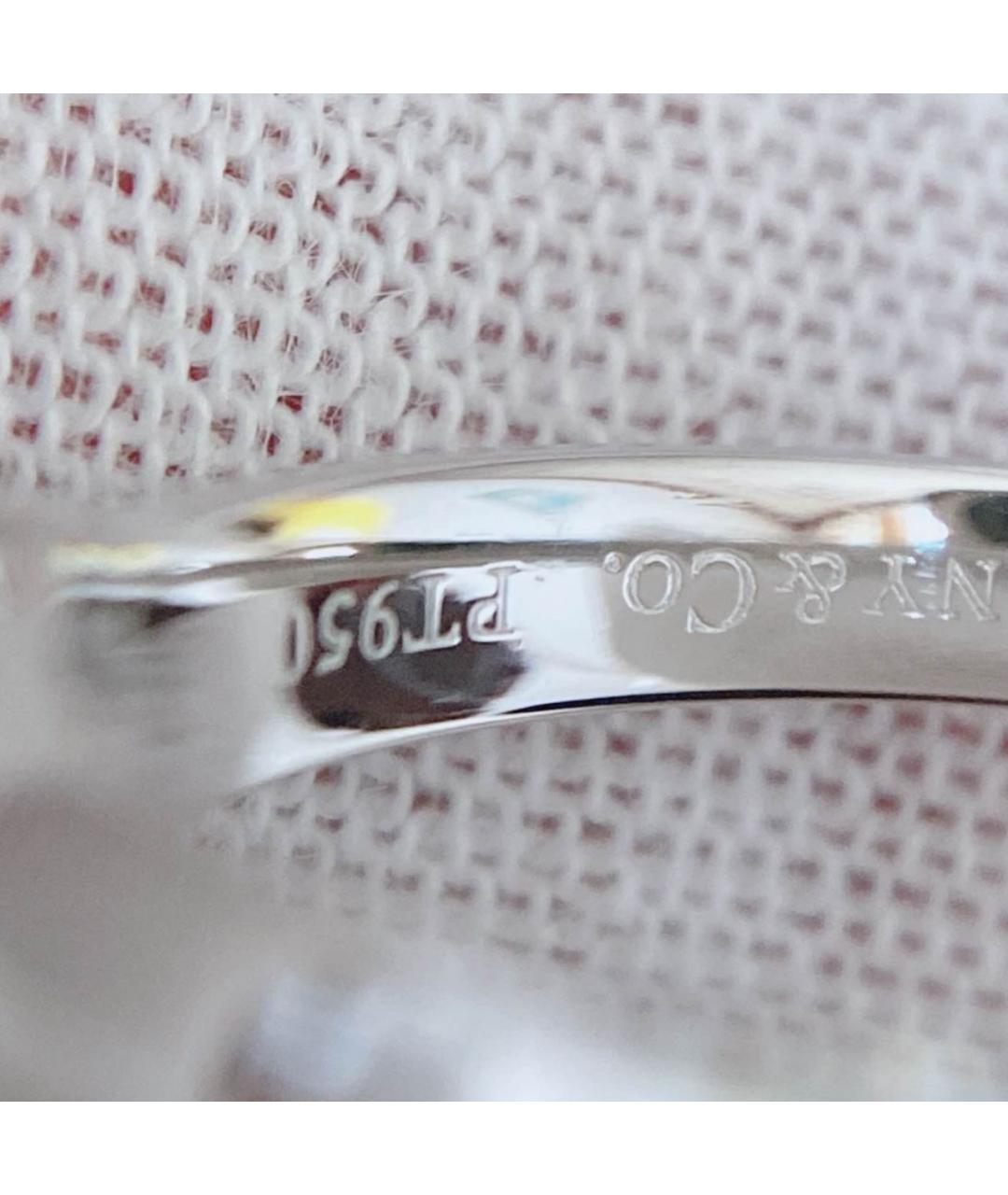 TIFFANY&CO Серебряное платиновое кольцо, фото 8