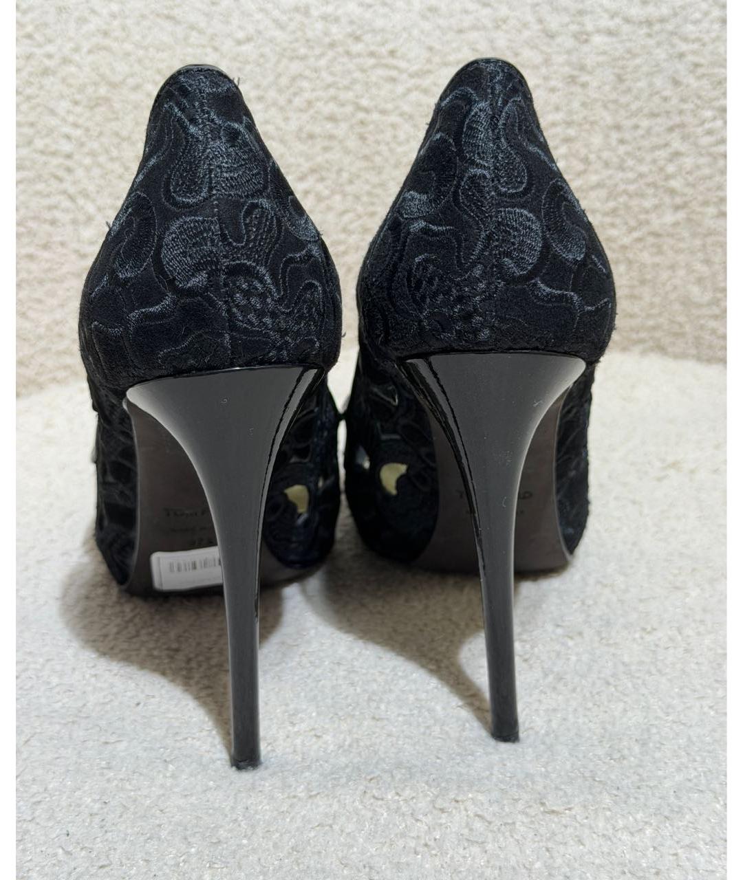 TOM FORD Черные текстильные туфли, фото 4