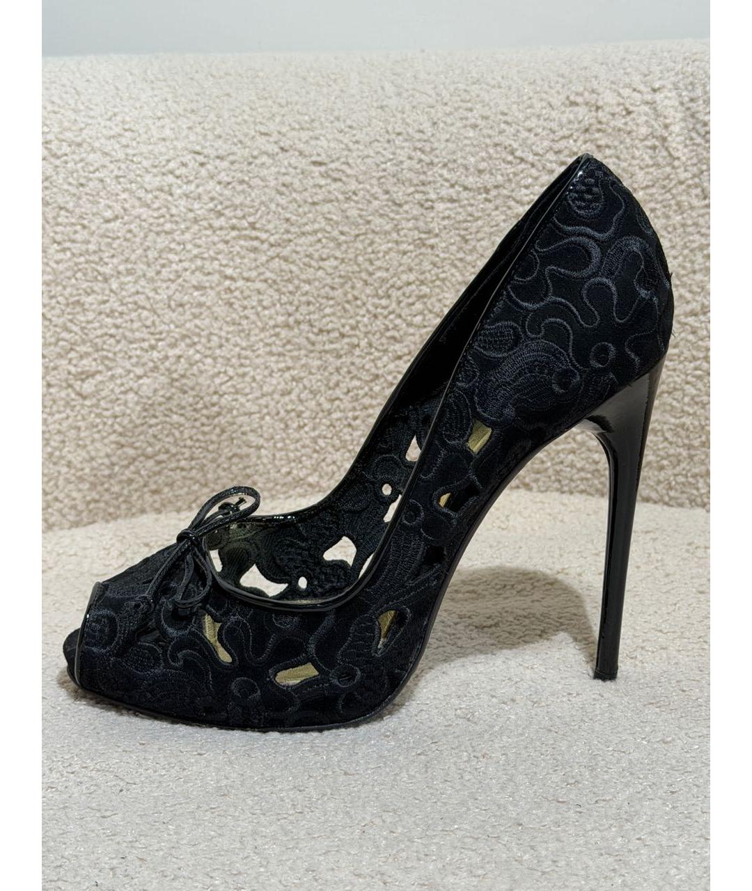 TOM FORD Черные текстильные туфли, фото 8