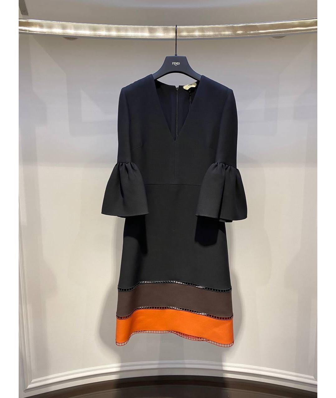 FENDI Черное повседневное платье, фото 2