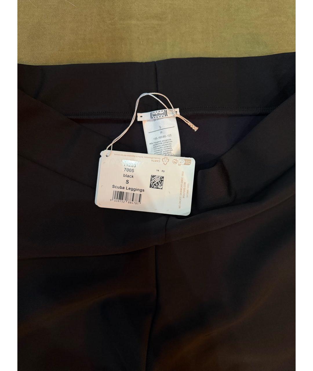WOLFORD Черные полиамидовые леггинсы и велосипедки, фото 3