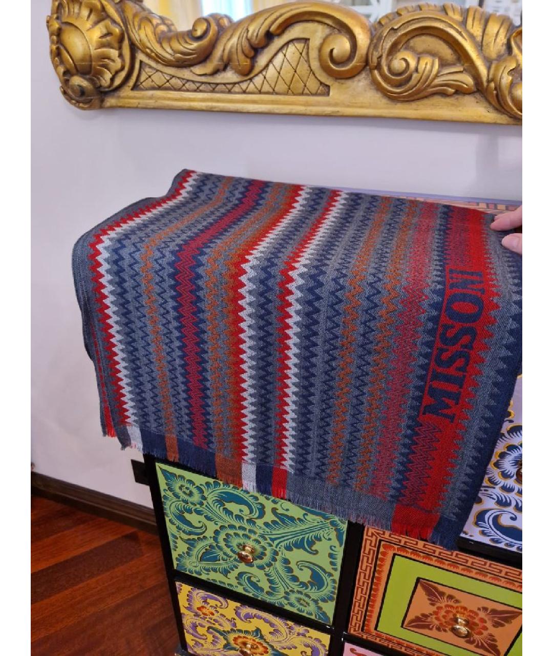 MISSONI Мульти шерстяной шарф, фото 3