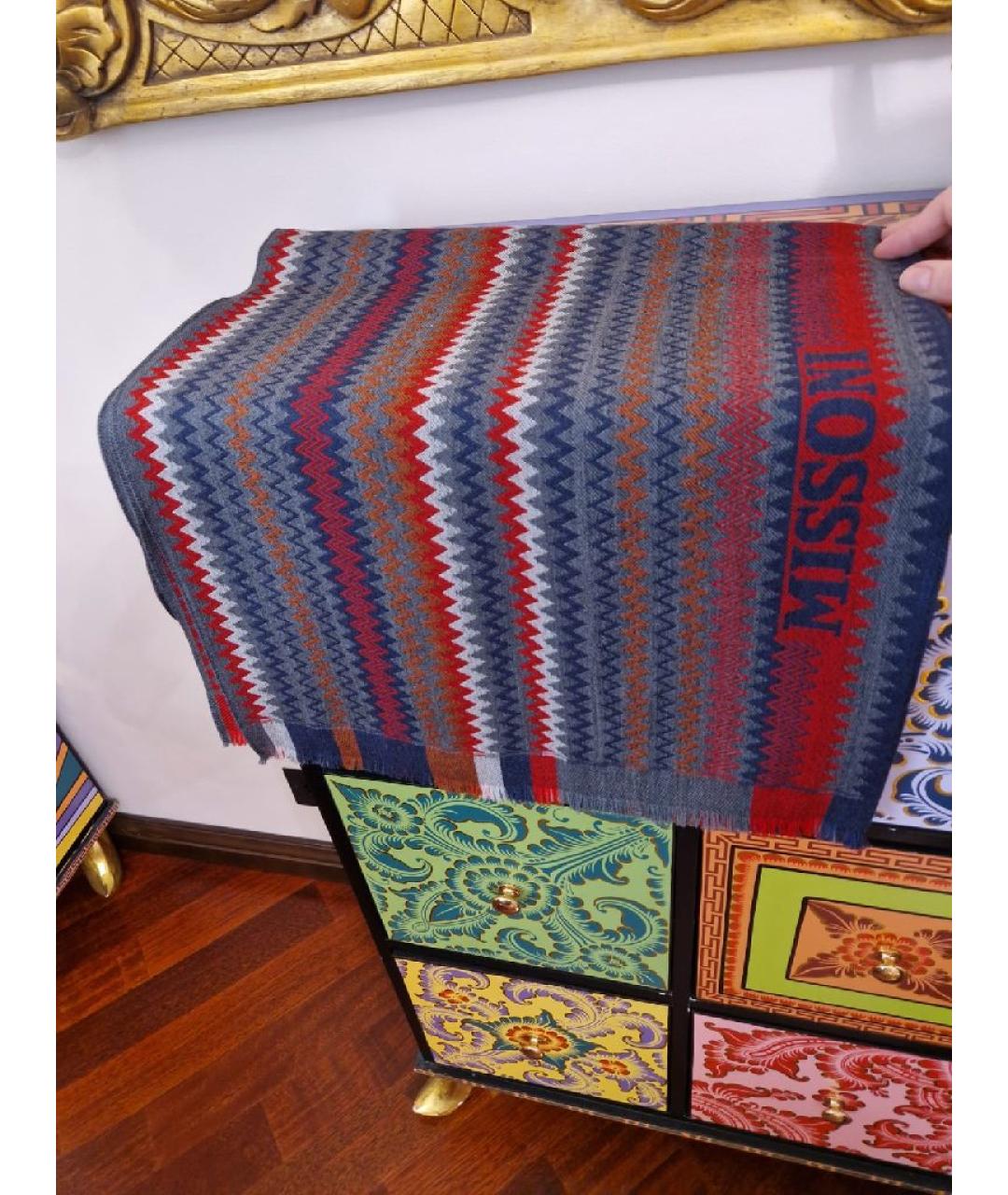 MISSONI Мульти шерстяной шарф, фото 4