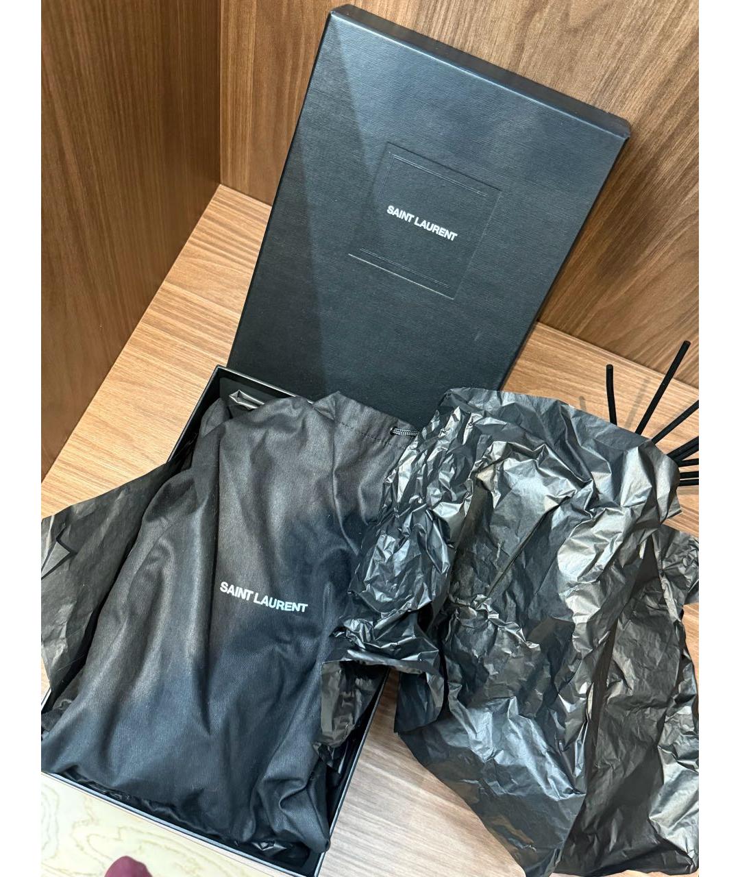 SAINT LAURENT Черные туфли из лакированной кожи, фото 8