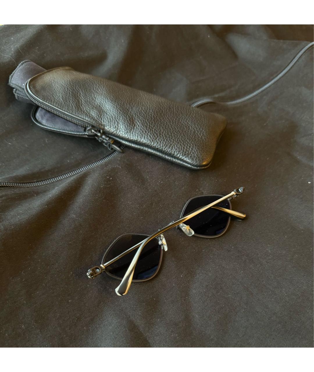 CHROME HEARTS Черные металлические солнцезащитные очки, фото 4