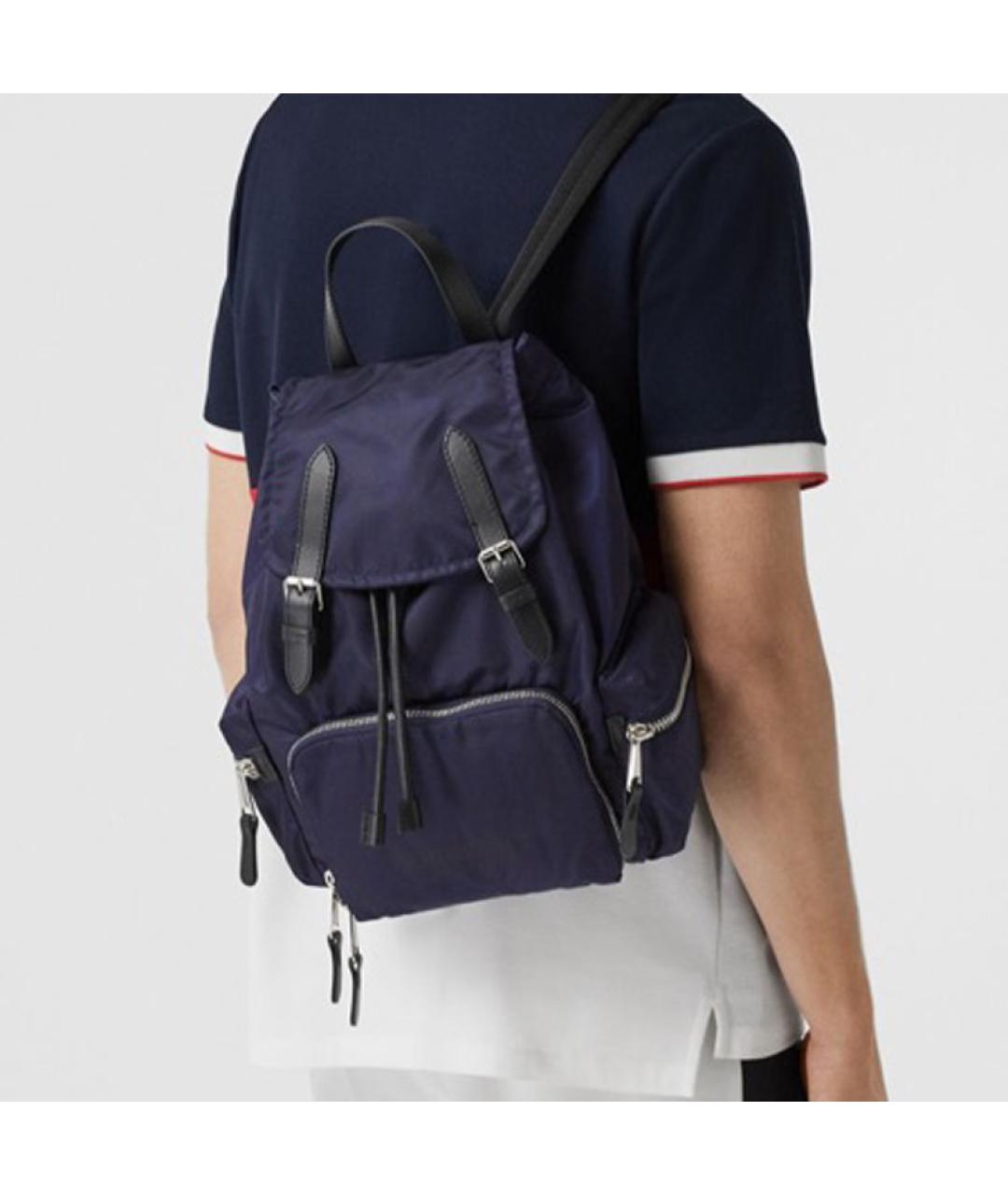 BURBERRY Темно-синий рюкзак, фото 5