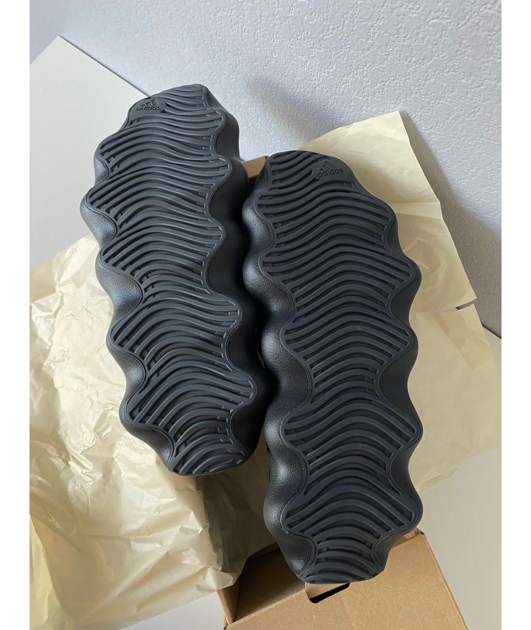 ADIDAS YEEZY Черные текстильные низкие кроссовки / кеды, фото 5