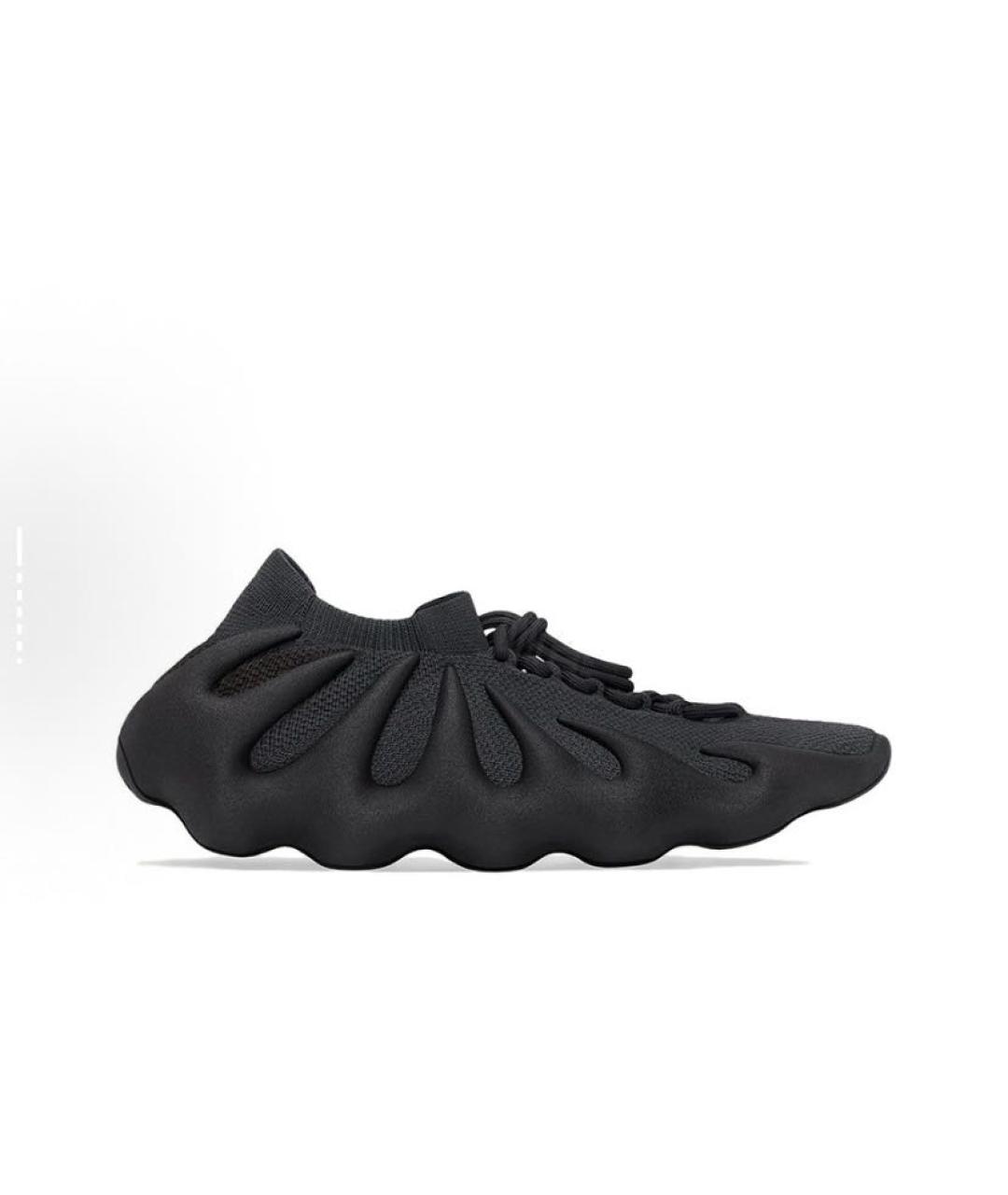 ADIDAS YEEZY Черные текстильные низкие кроссовки / кеды, фото 6