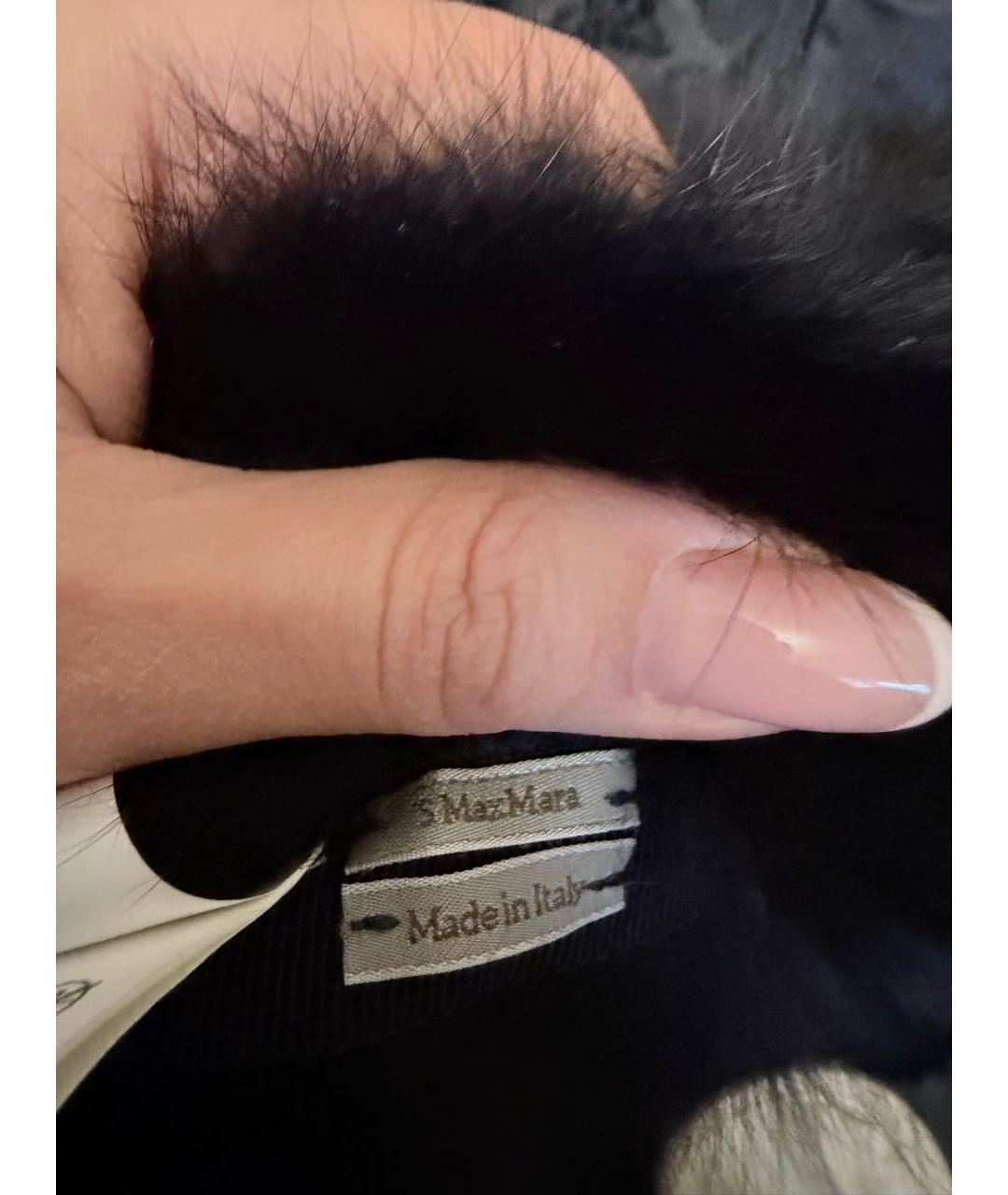 'S MAX MARA Темно-синий полиамидовый пуховик, фото 6