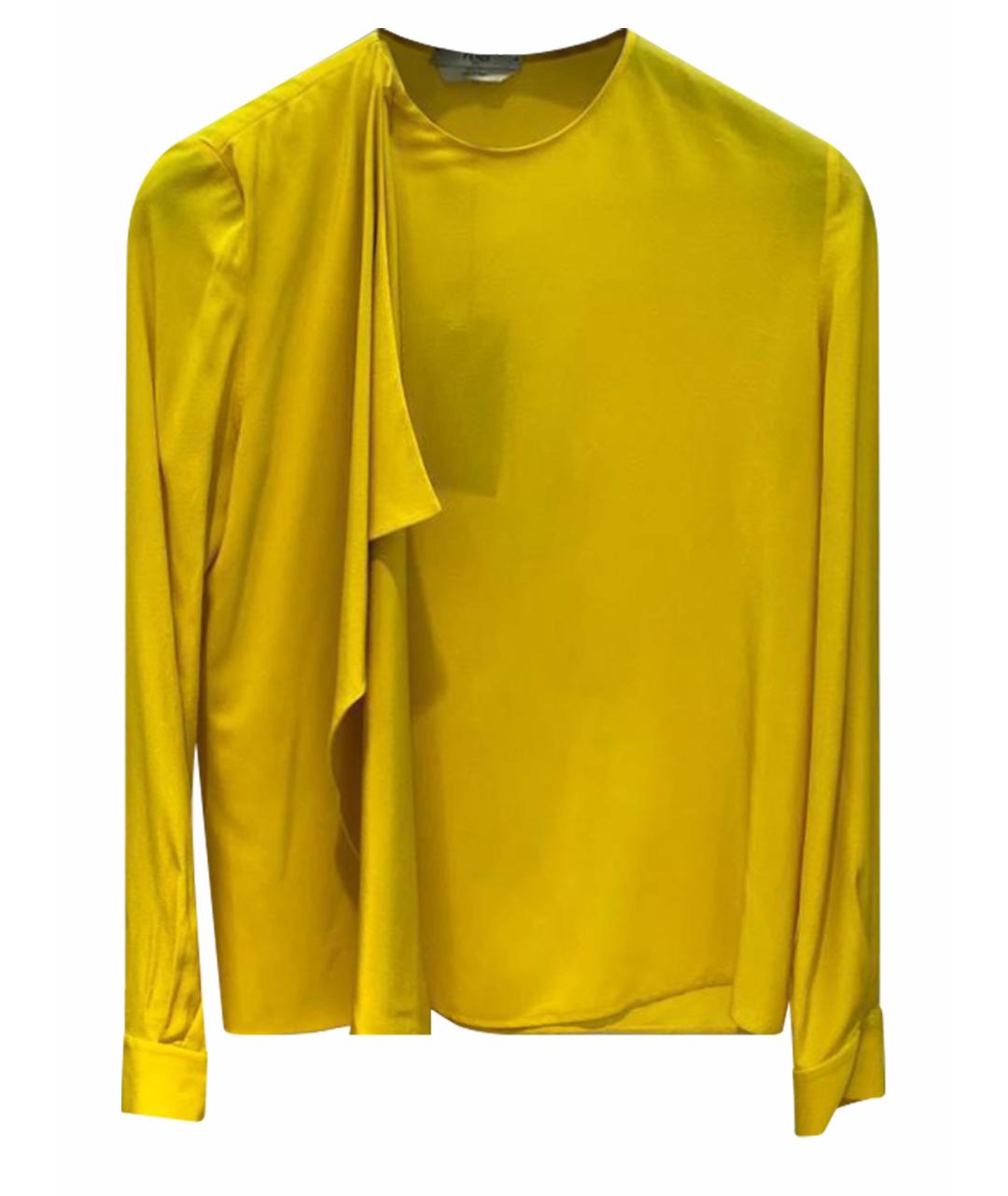FENDI Желтая блузы, фото 1