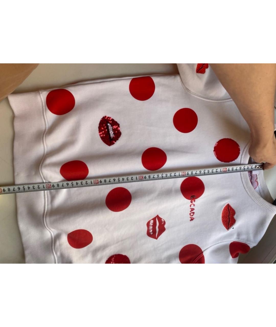 ESCADA Белый хлопковый джемпер / свитер, фото 7