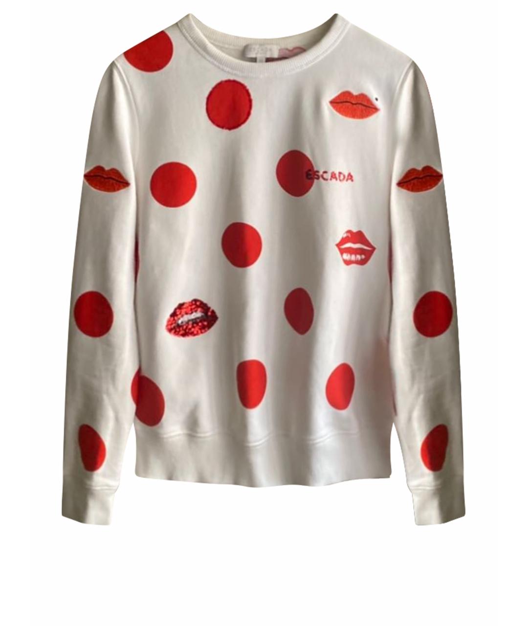 ESCADA Белый хлопковый джемпер / свитер, фото 1