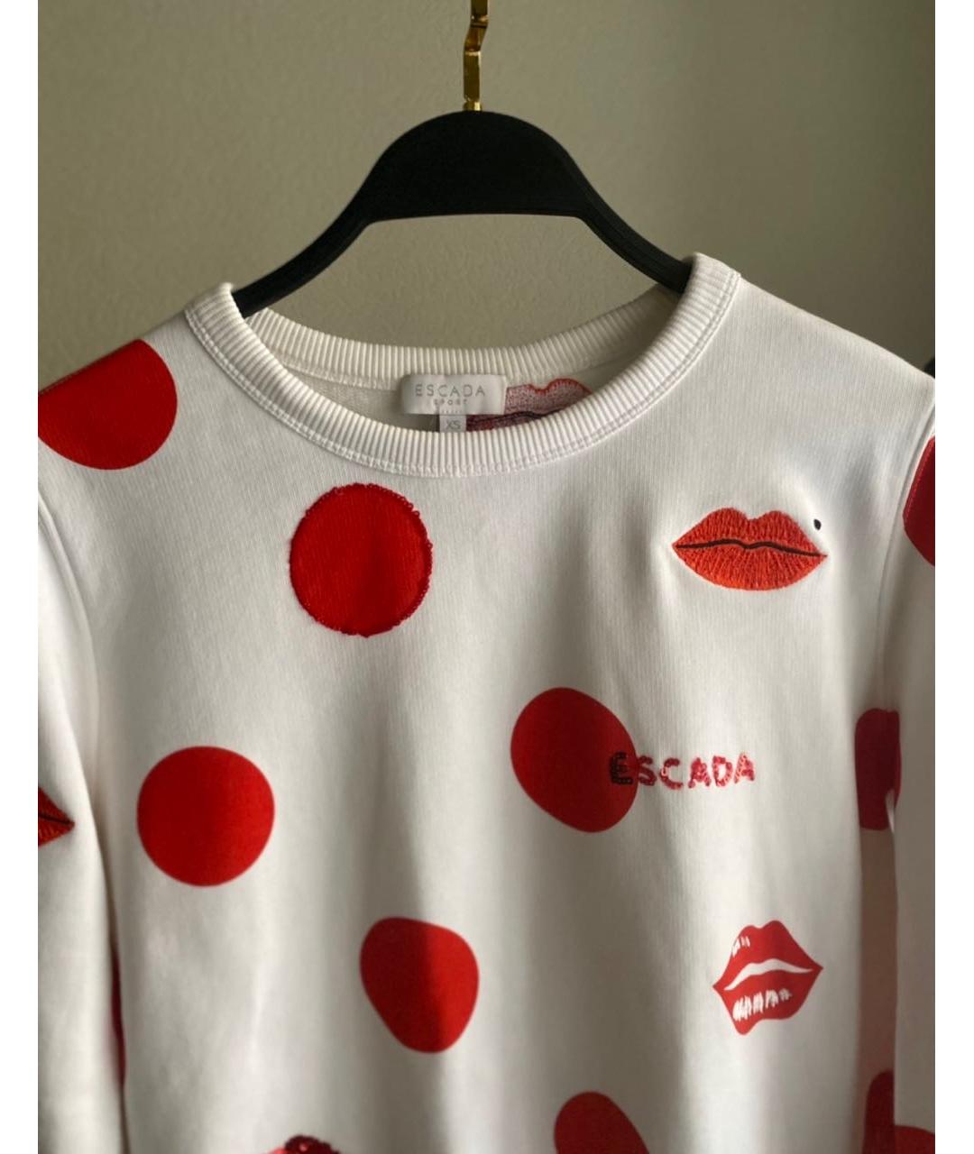 ESCADA Белый хлопковый джемпер / свитер, фото 3