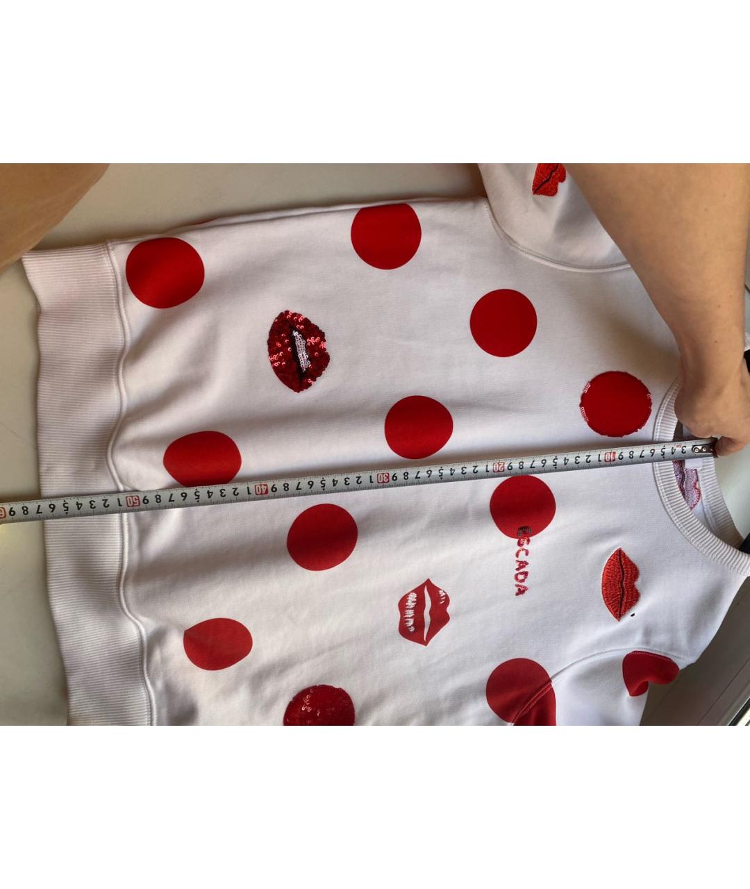 ESCADA Белый хлопковый джемпер / свитер, фото 2