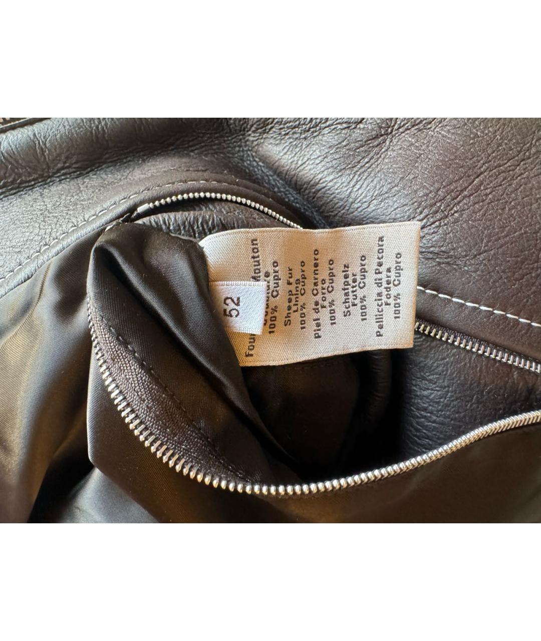 HERMES Бежевый меховой жилет, фото 5