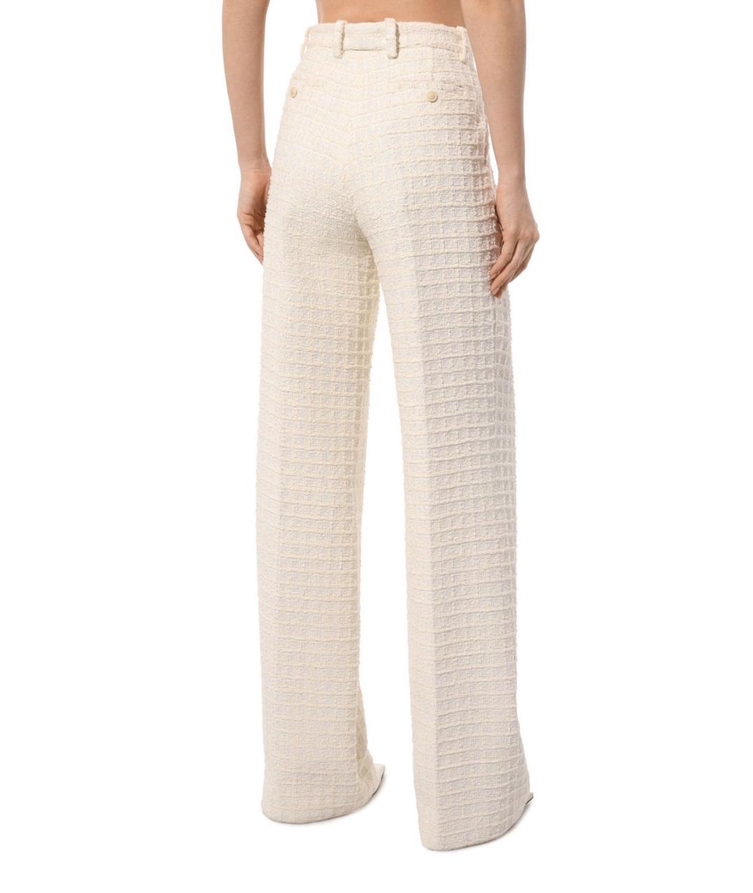 GUCCI Бежевые хлопковые брюки широкие, фото 3