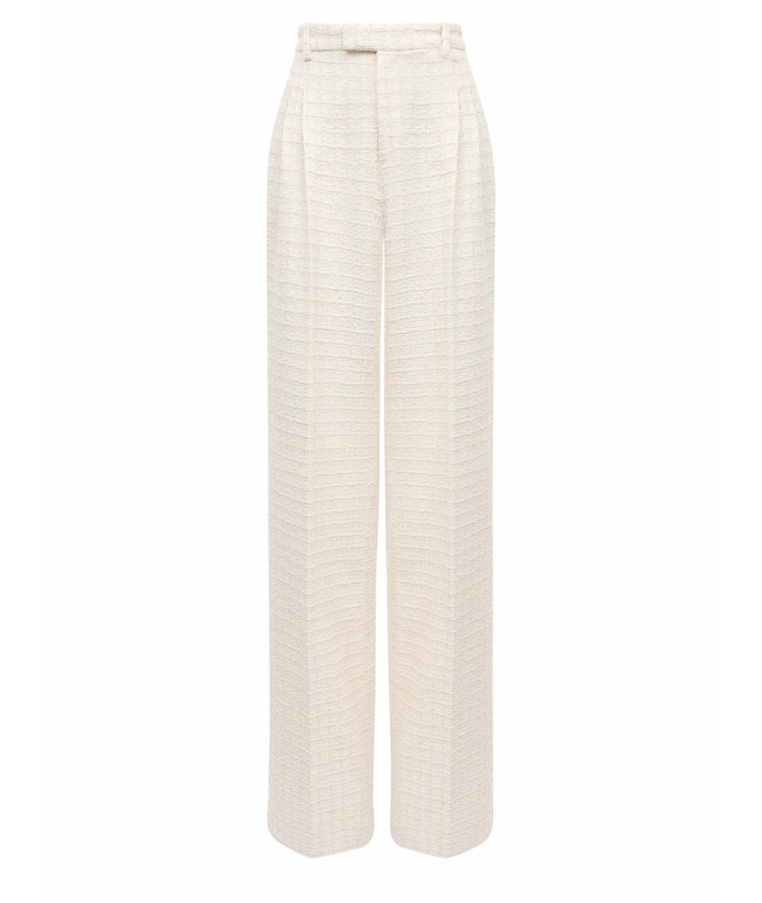 GUCCI Бежевые хлопковые брюки широкие, фото 1