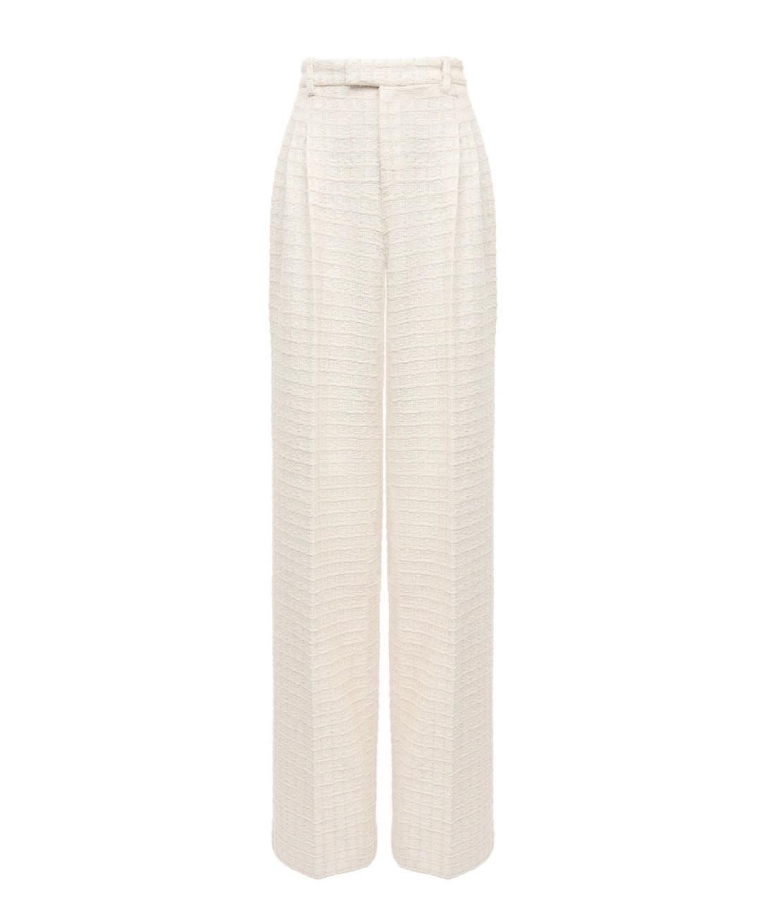 GUCCI Бежевые хлопковые брюки широкие, фото 7