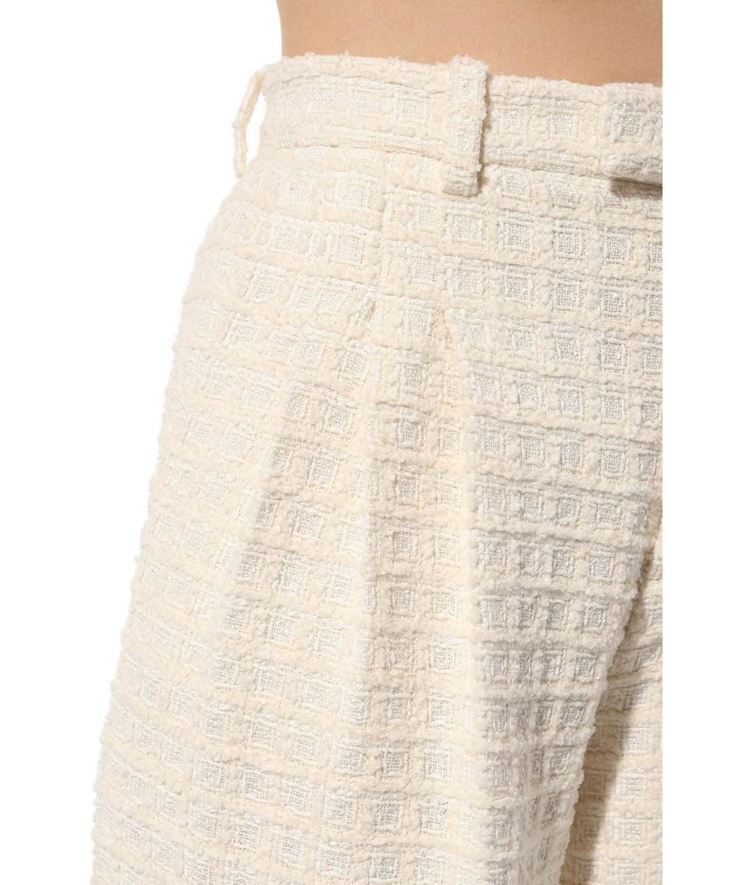 GUCCI Бежевые хлопковые брюки широкие, фото 4