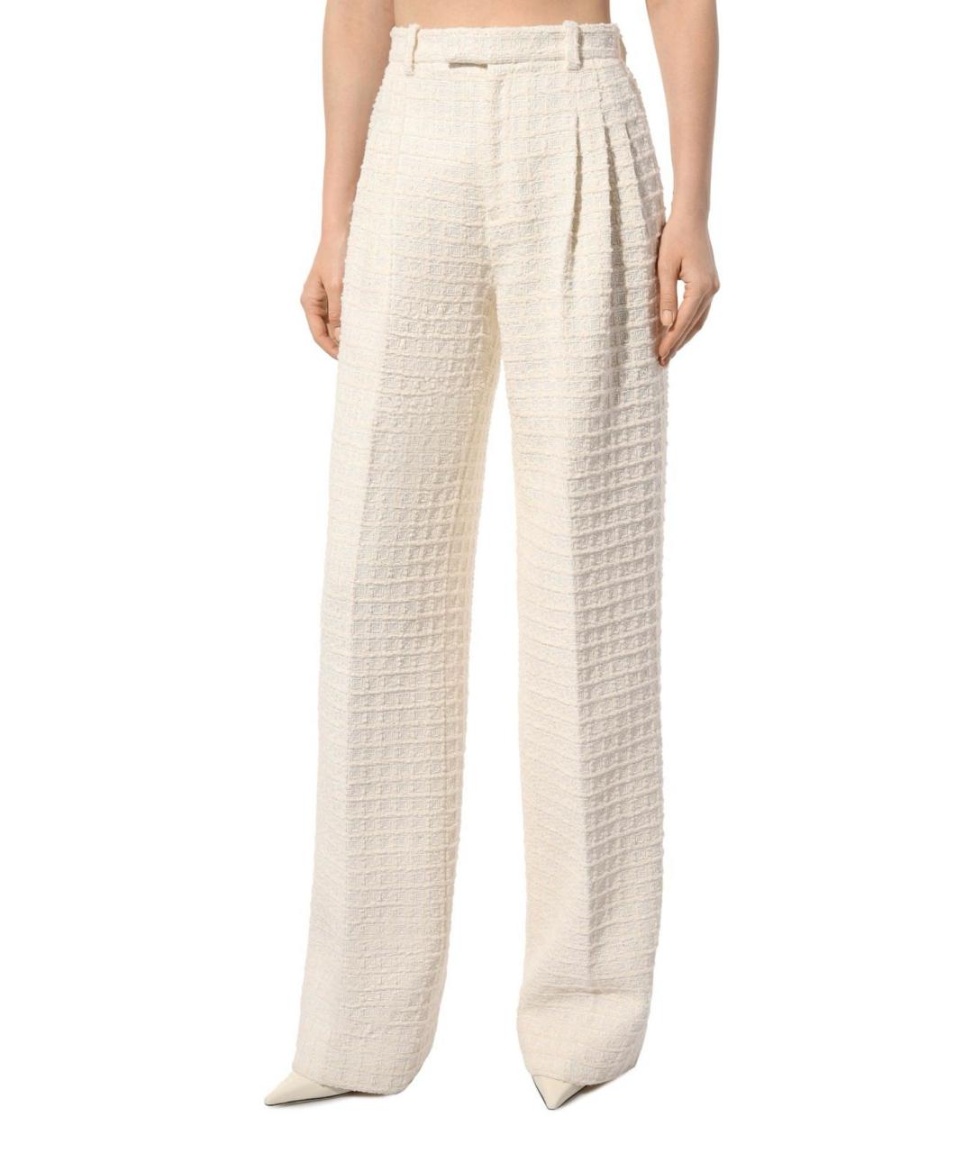 GUCCI Бежевые хлопковые брюки широкие, фото 2