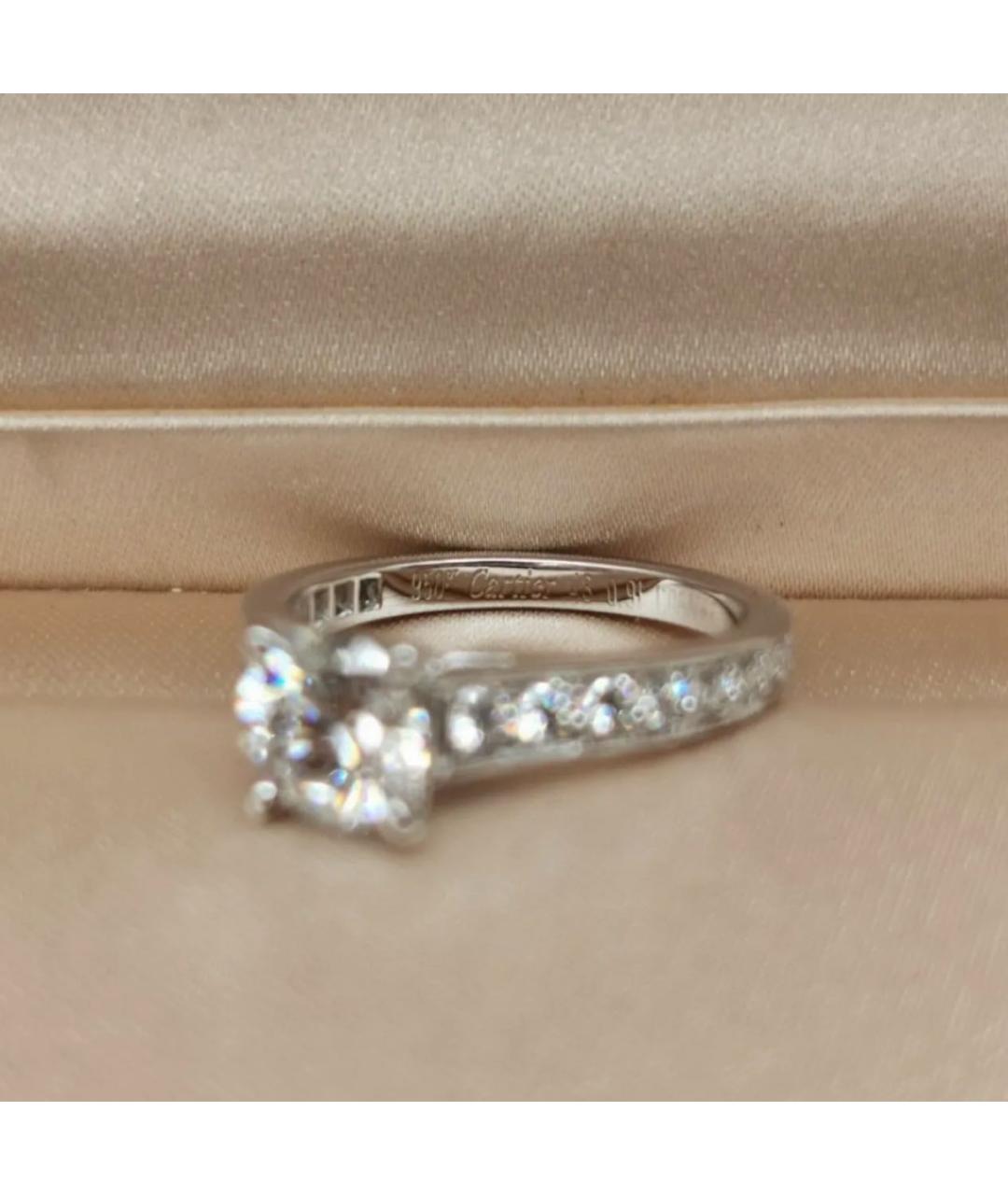 CARTIER Серебряное платиновое кольцо, фото 2