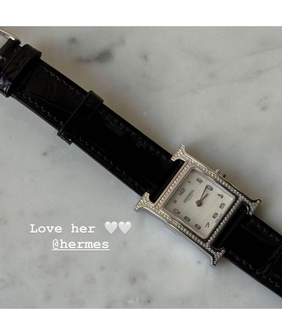 HERMES Черные часы, фото 3