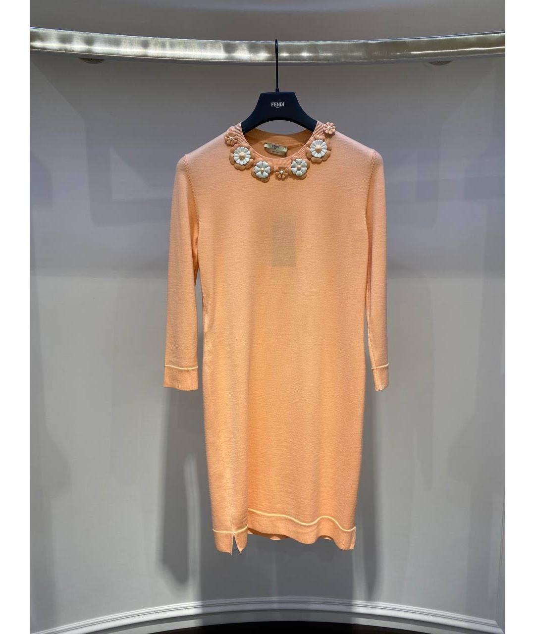 FENDI Оранжевое повседневное платье, фото 3