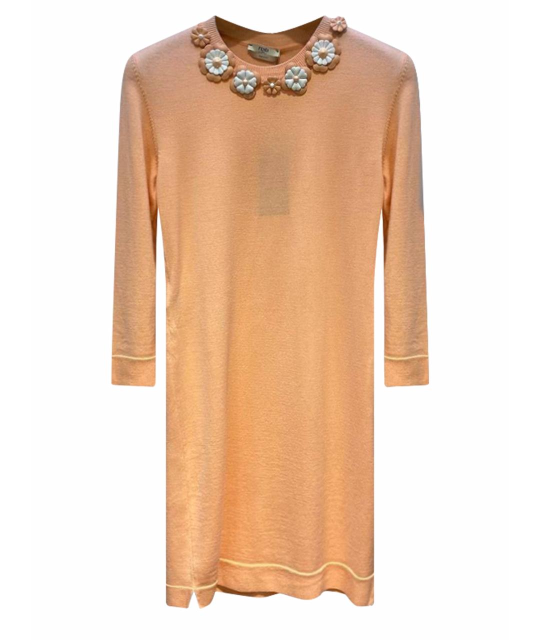 FENDI Оранжевое повседневное платье, фото 1
