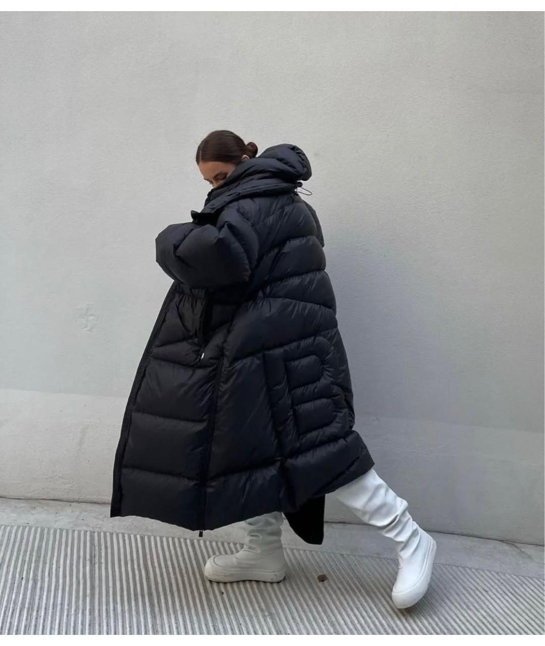 BACON Черный полиамидовый пуховик, фото 5