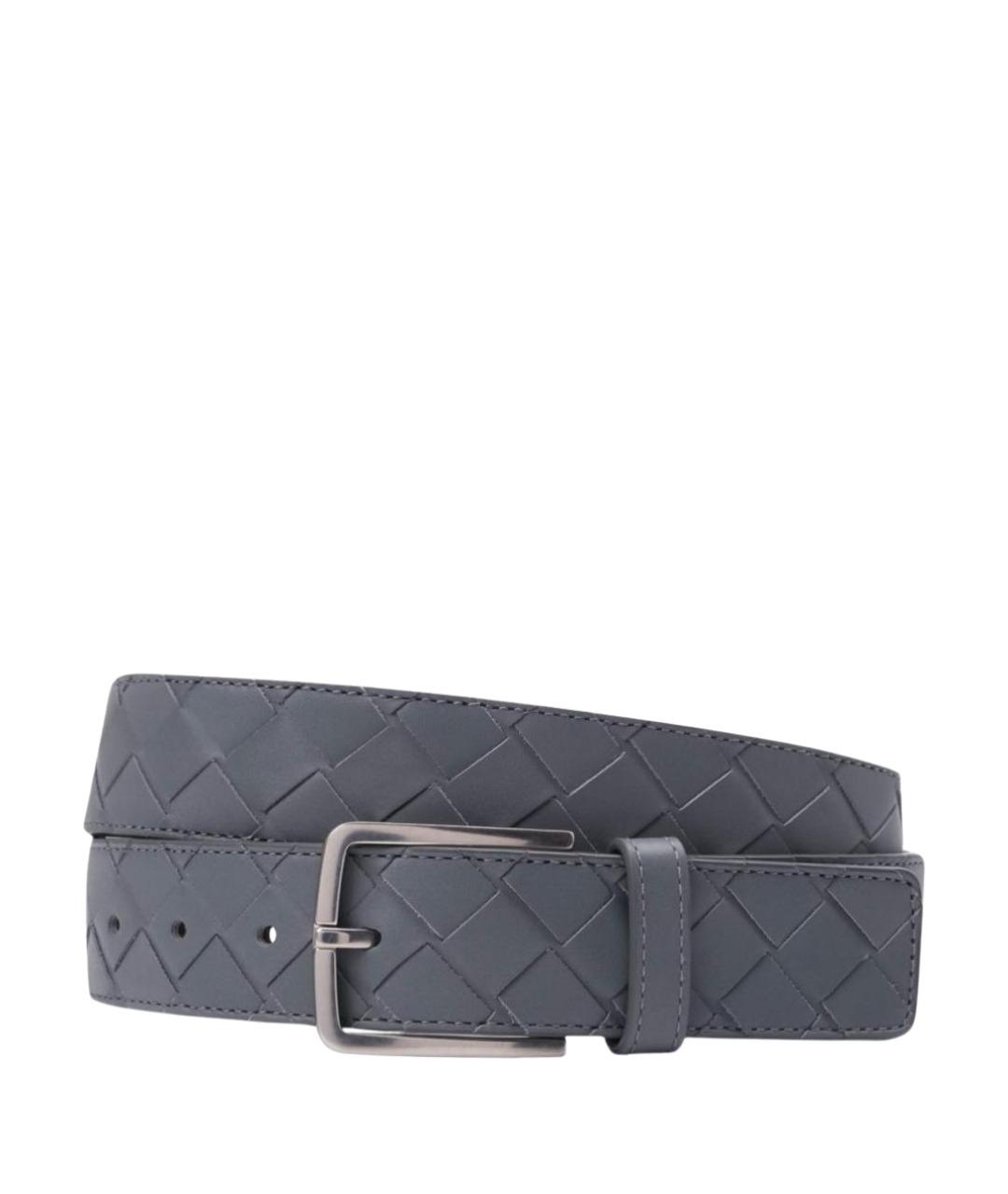 BOTTEGA VENETA Серый кожаный ремень, фото 1