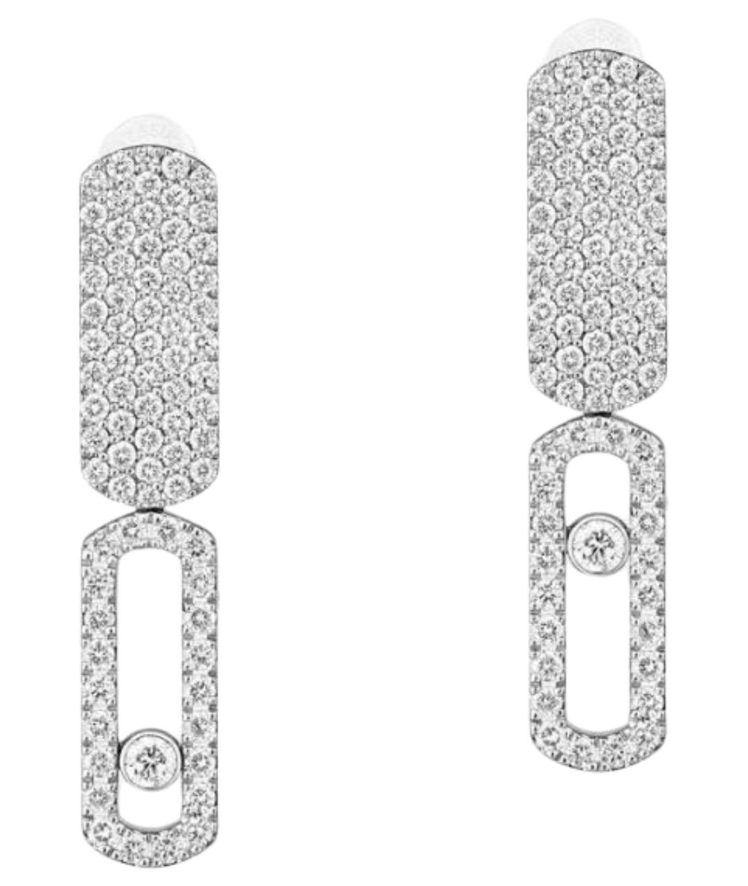 MESSIKA Серебряные серьги из белого золота, фото 1