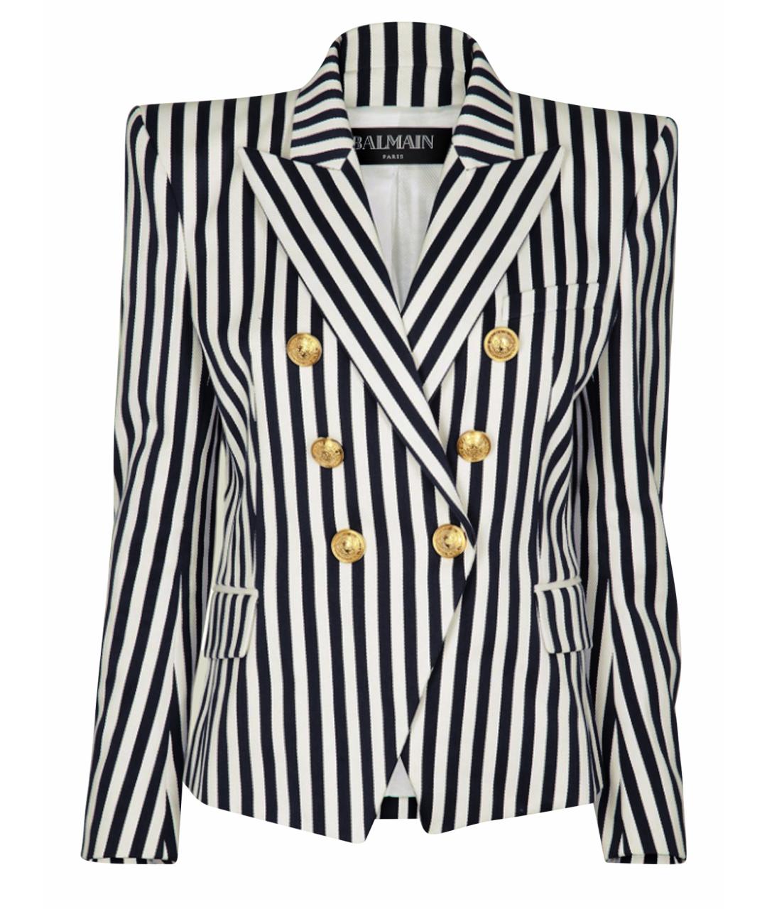 BALMAIN Белый хлопковый жакет/пиджак, фото 1