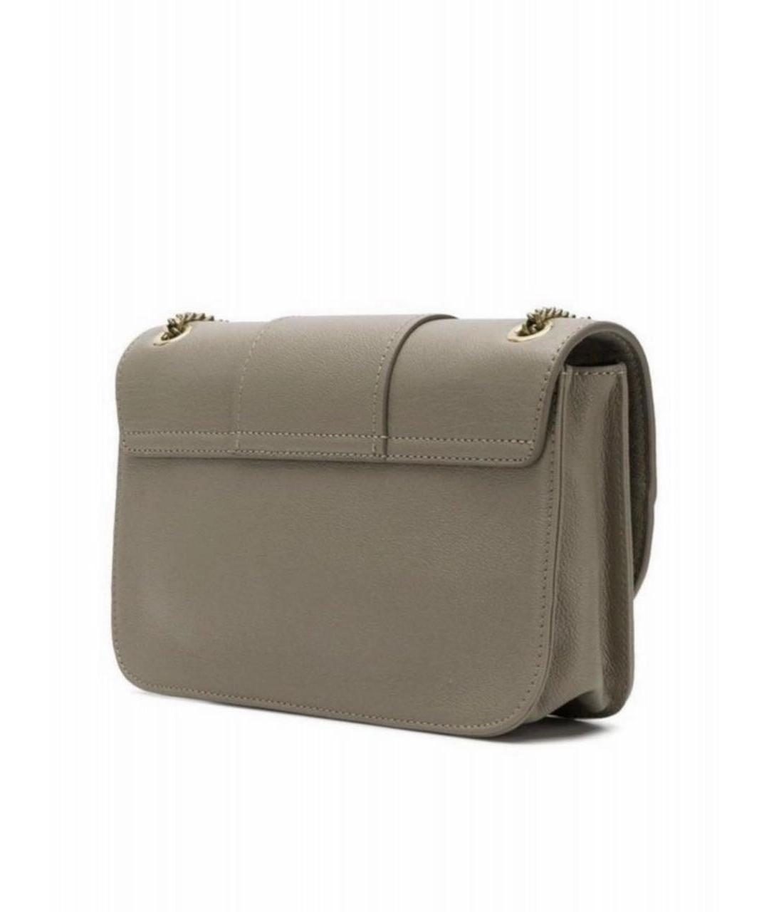 SEE BY CHLOE Бежевая кожаная сумка через плечо, фото 3