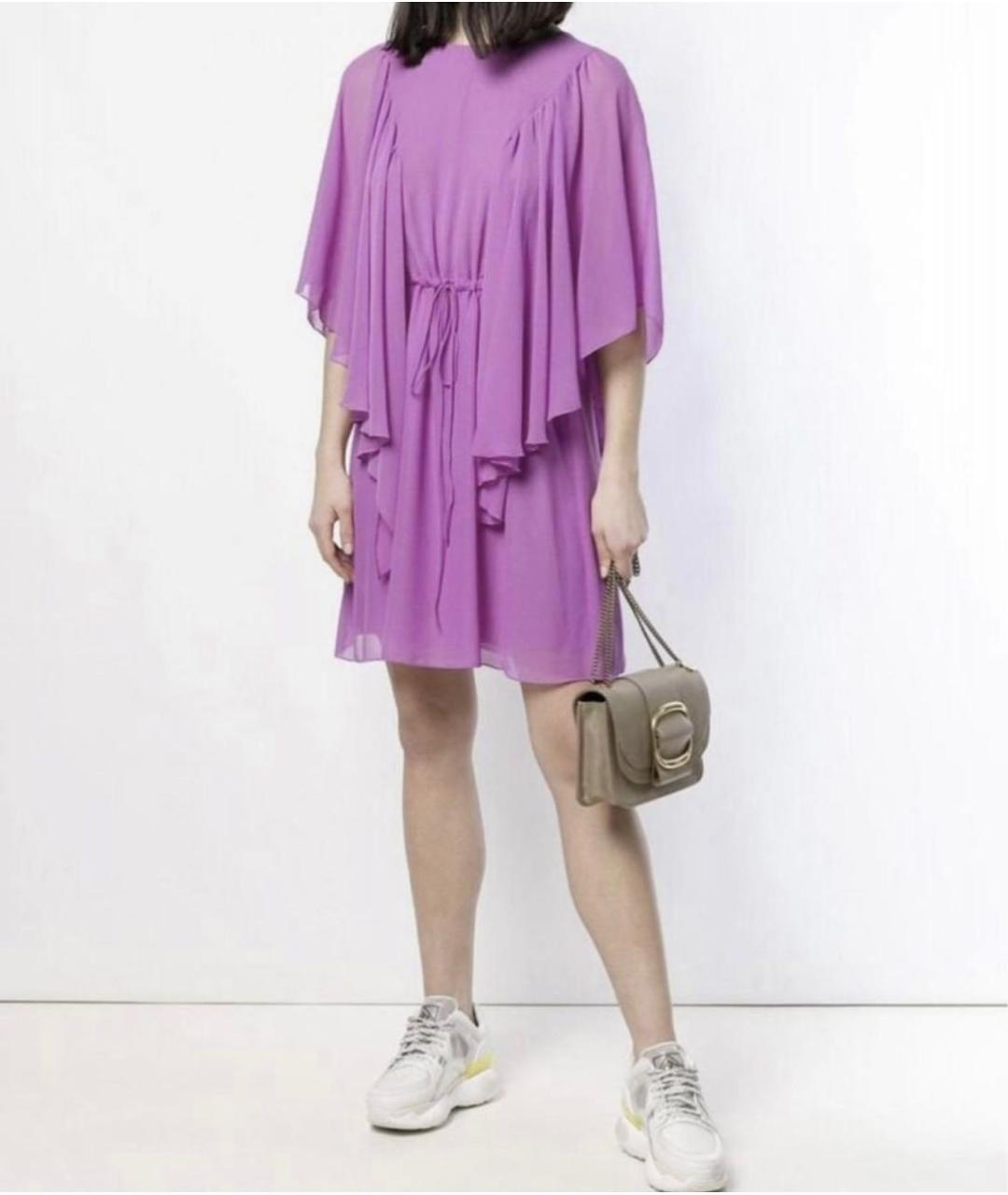 SEE BY CHLOE Бежевая кожаная сумка через плечо, фото 7