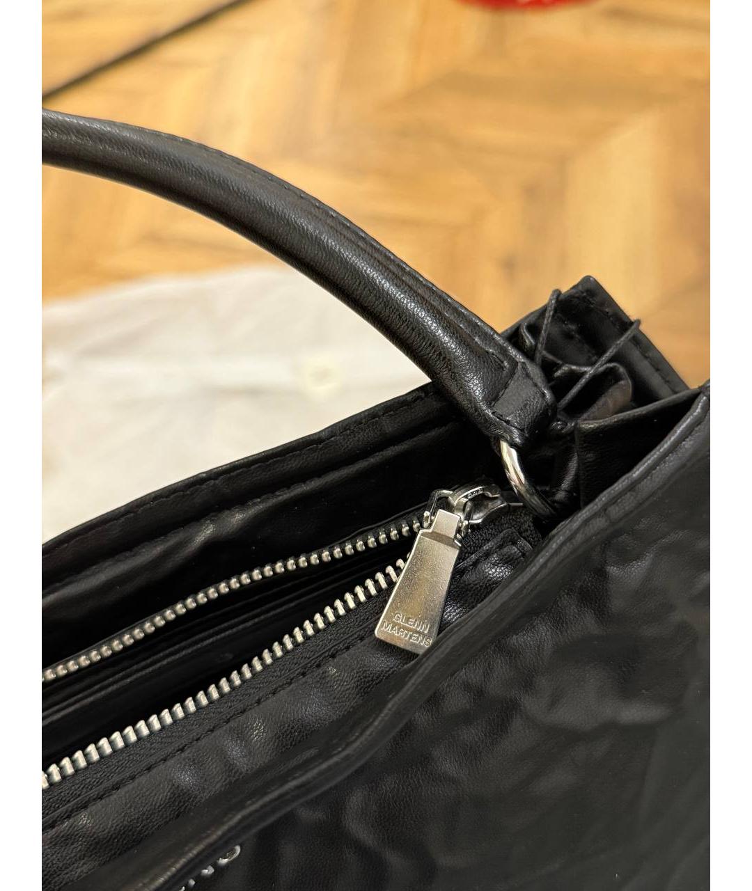 Y/PROJECT Черная сумка через плечо из искусственной кожи, фото 4