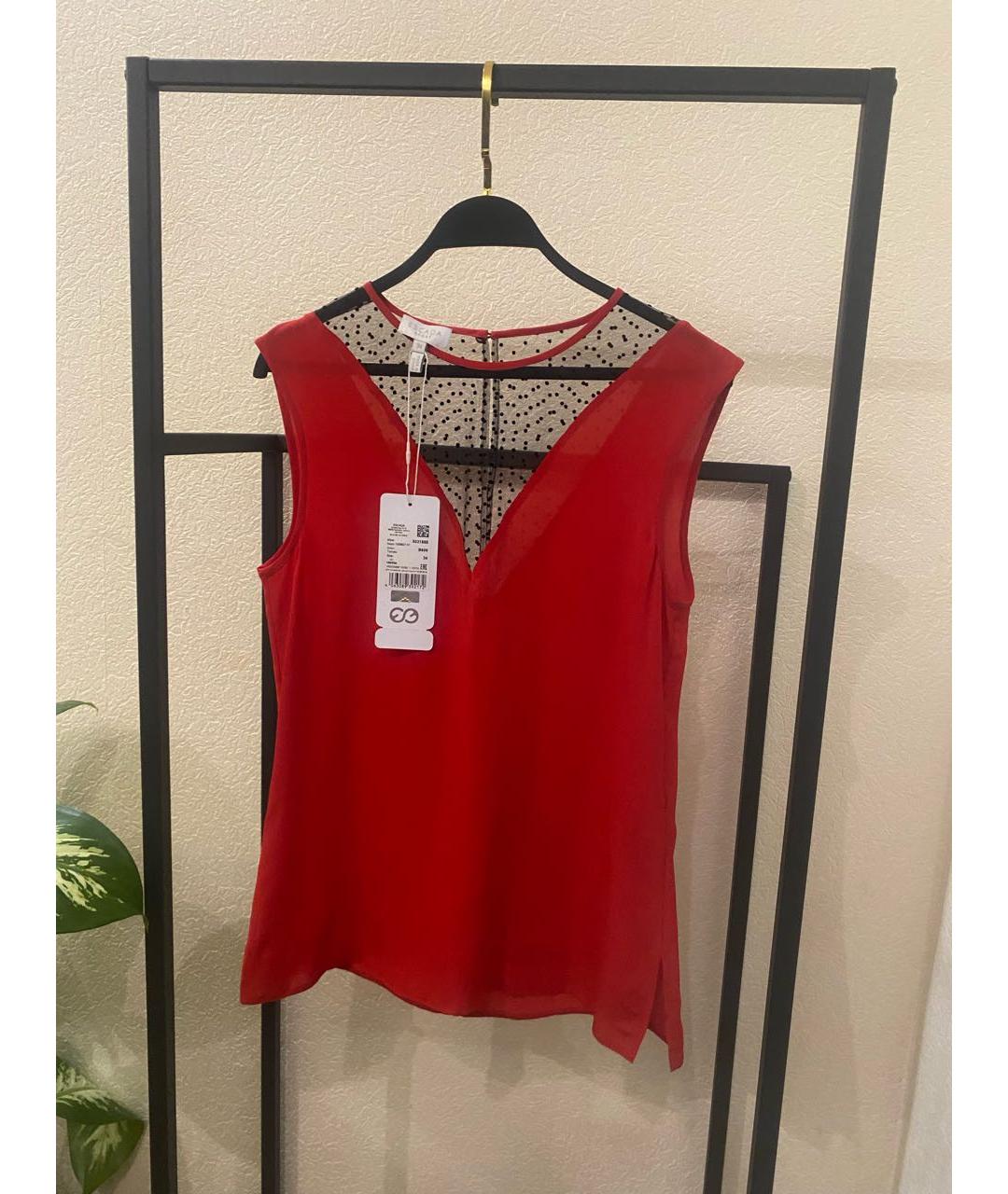 ESCADA Красная вискозная блузы, фото 2