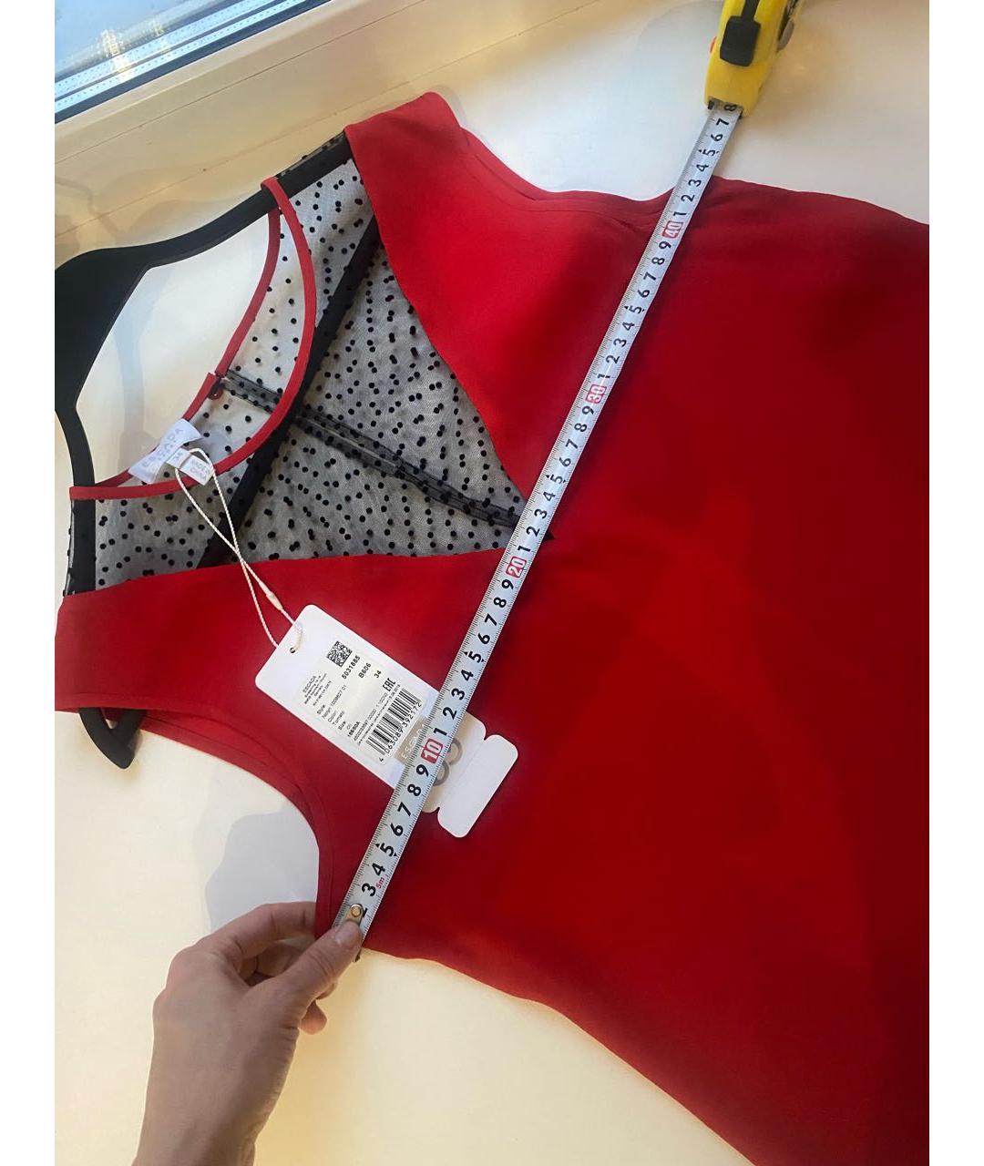 ESCADA Красная вискозная блузы, фото 4