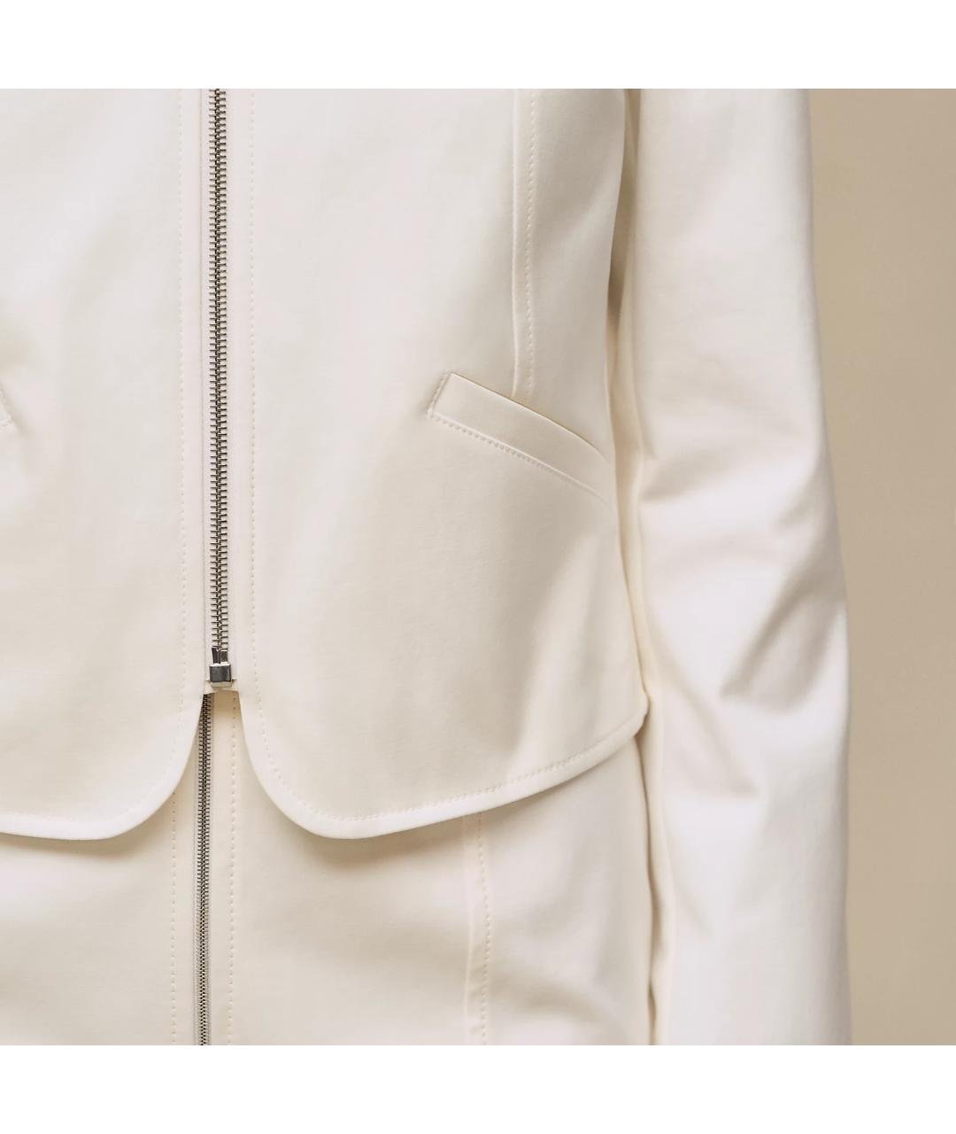 HERMES Белая хлопковая куртка, фото 6