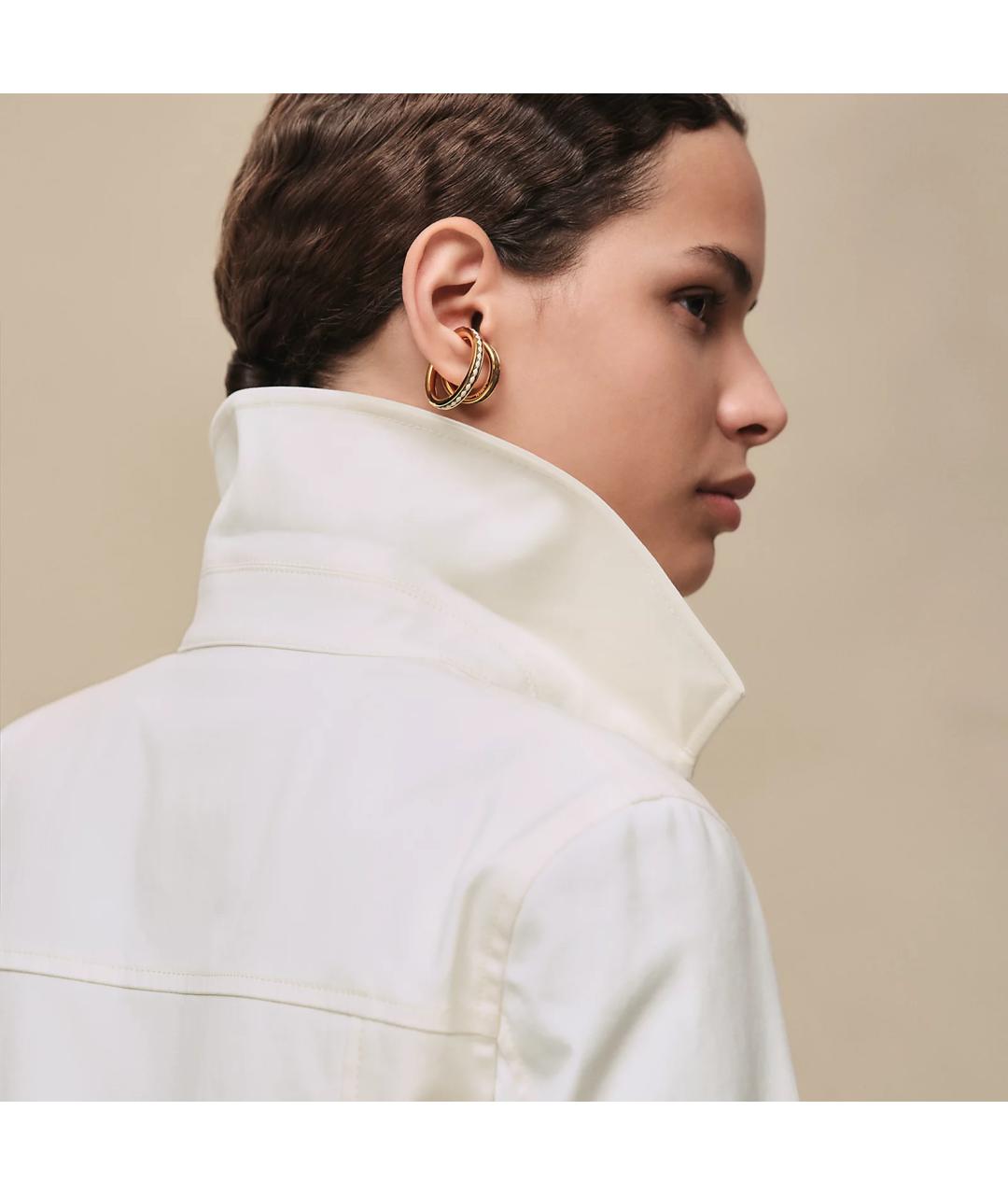 HERMES Белая хлопковая куртка, фото 5