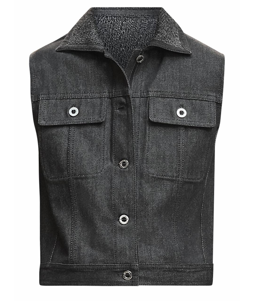 HERMES Черная хлопковая куртка, фото 1