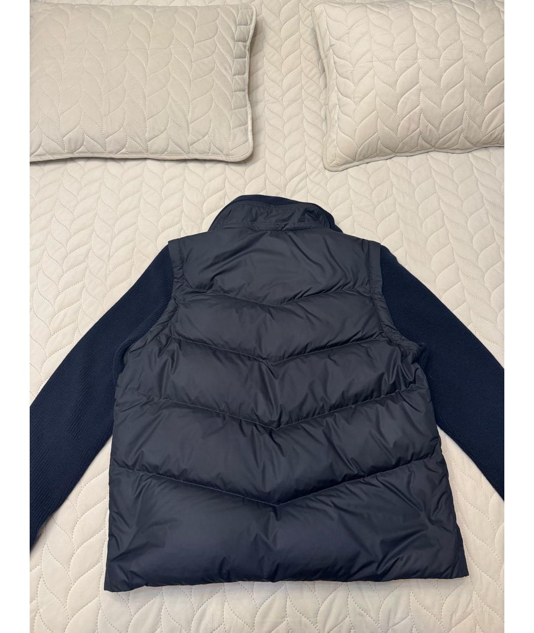 KITON Темно-синяя шерстяная куртка, фото 2