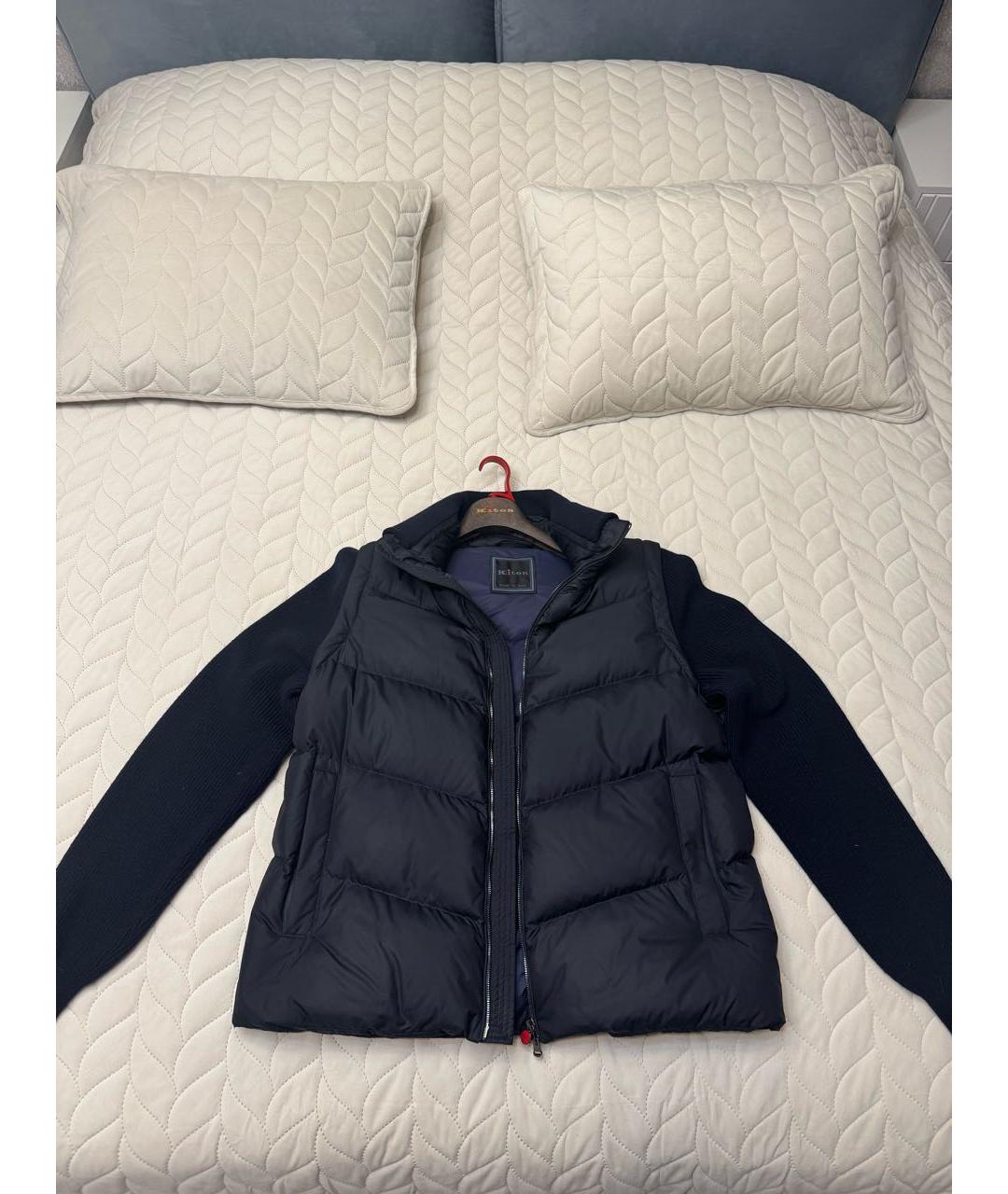 KITON Темно-синяя шерстяная куртка, фото 6