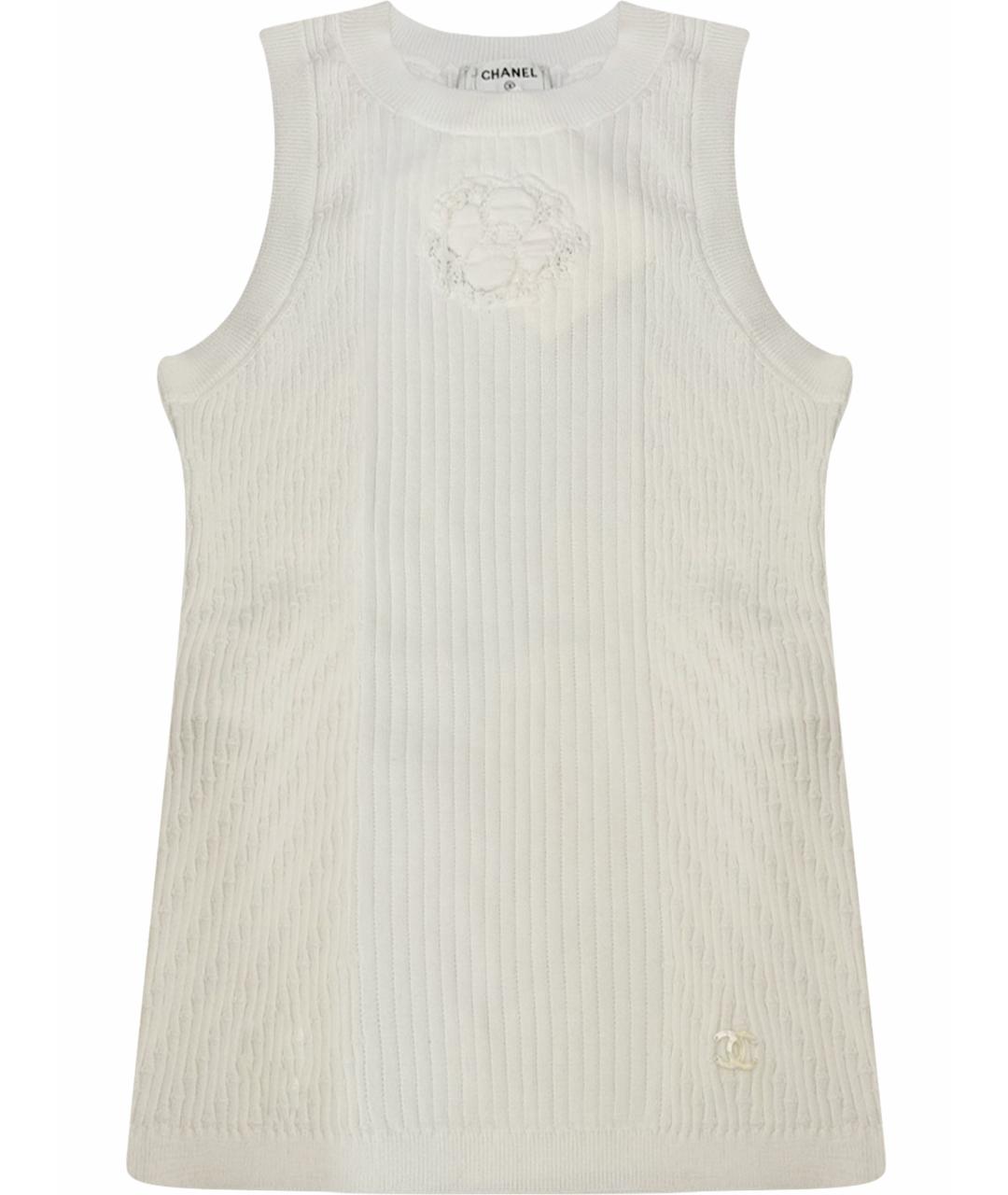 CHANEL Белая майка, фото 1