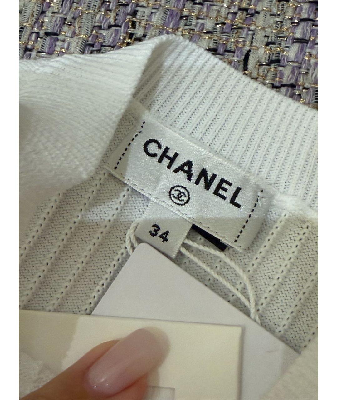CHANEL Белая майка, фото 5
