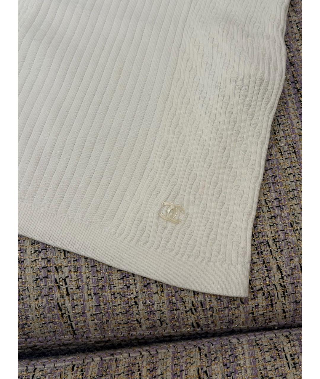 CHANEL Белая майка, фото 3