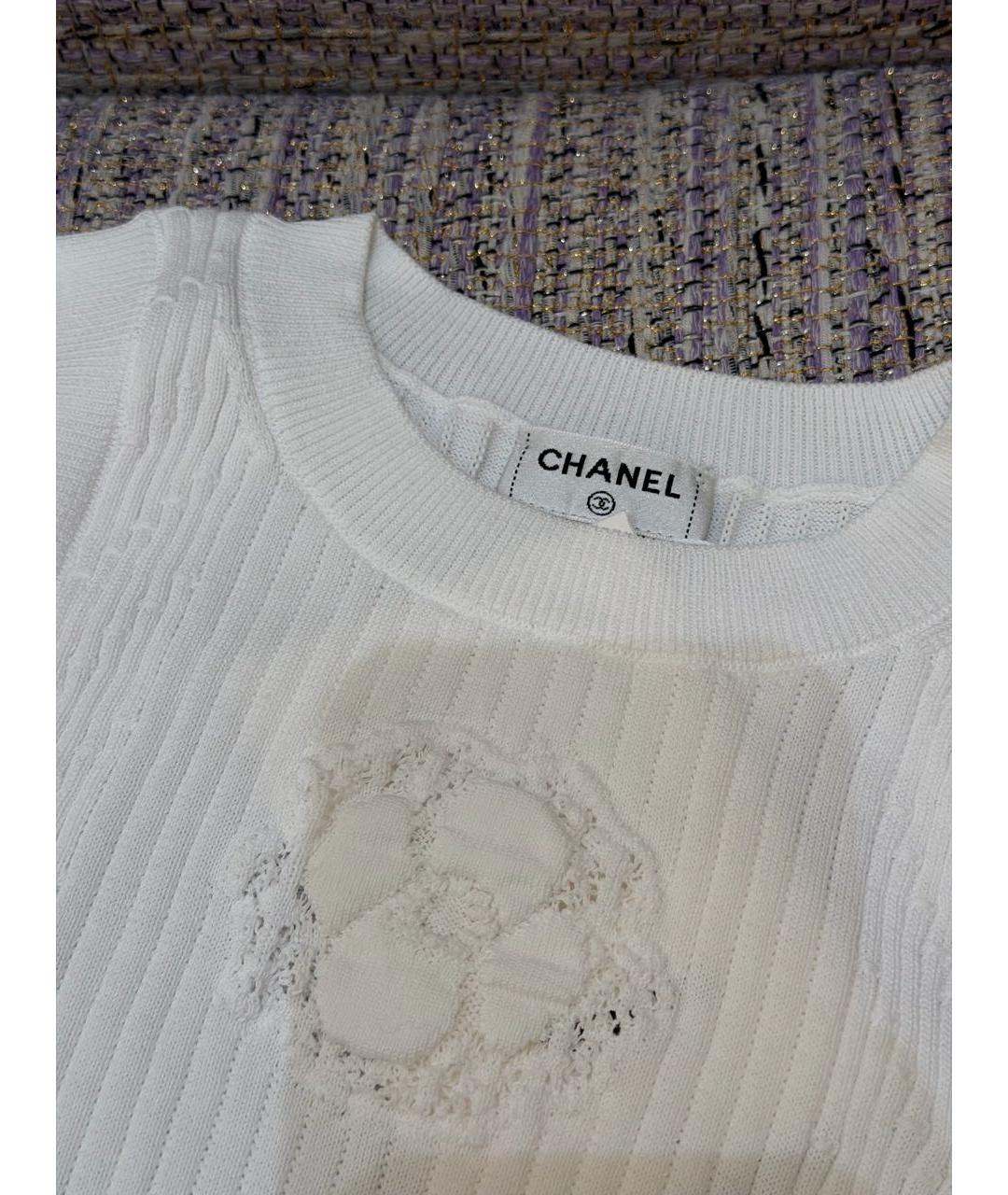 CHANEL Белая майка, фото 4